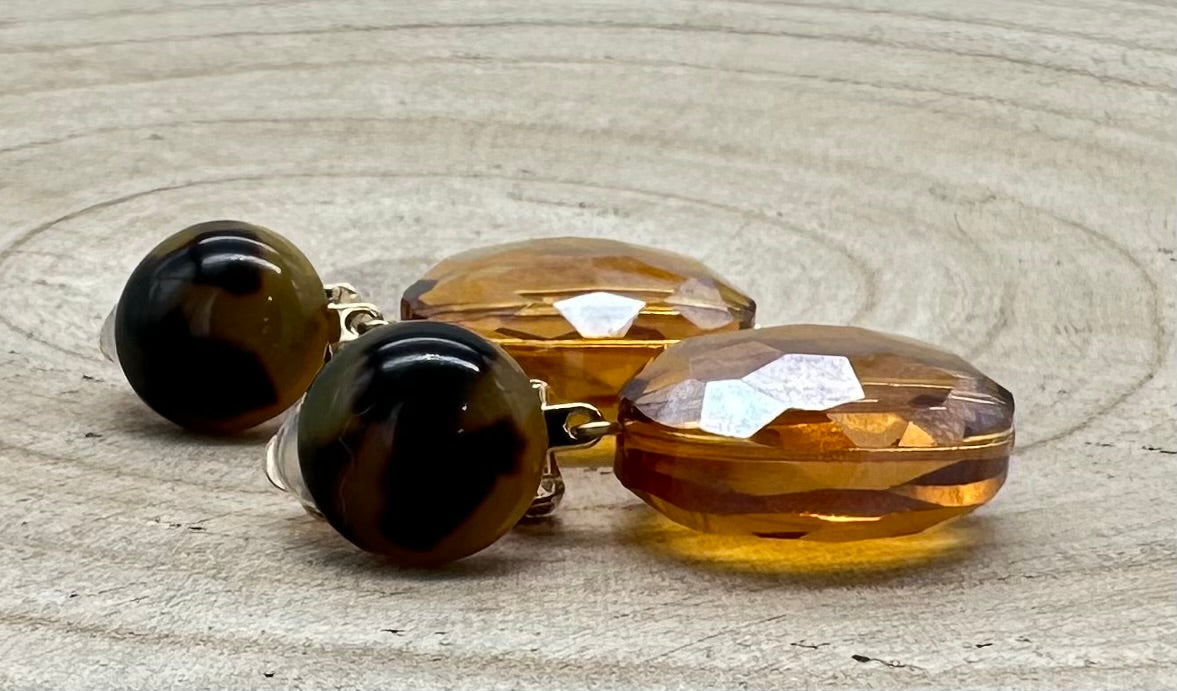 BOUCLES D'OREILLES ÉLÉMENTS SCINTILLANTS - Francine BRAMLI
