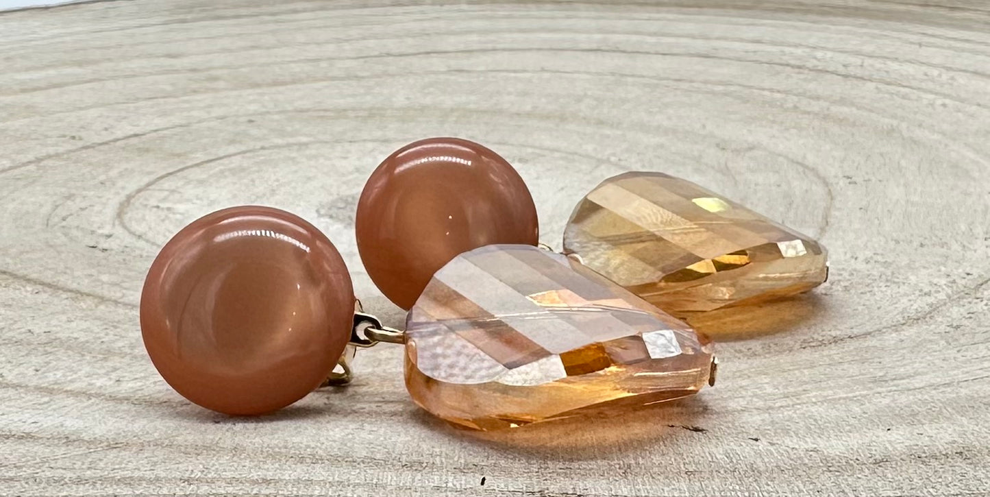 BOUCLES D'OREILLES ÉLÉMENTS SCINTILLANTS - Francine BRAMLI