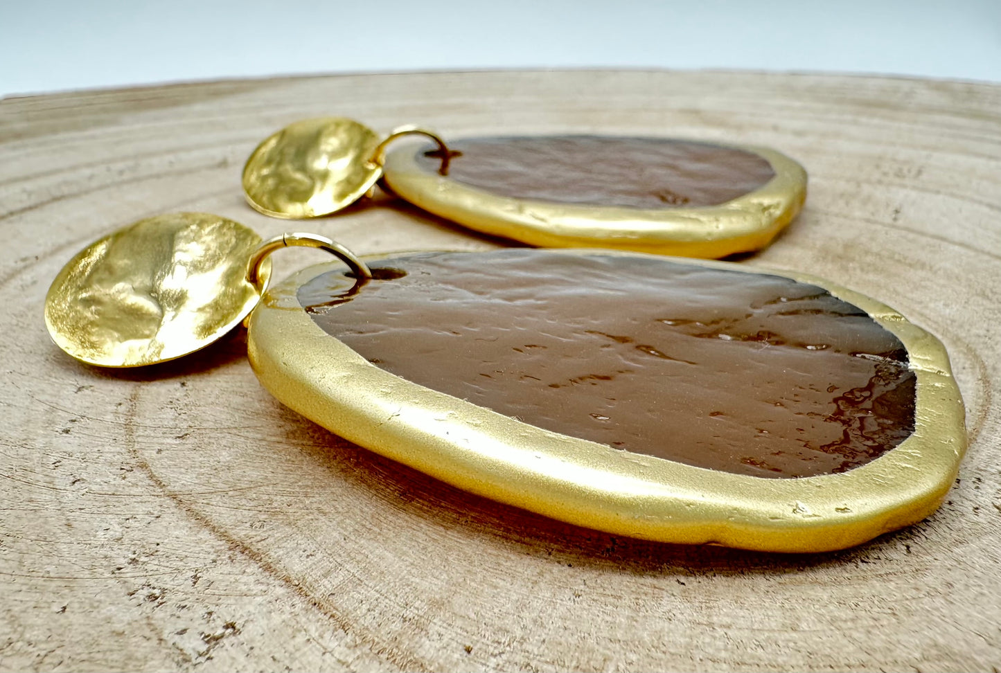 BOUCLES D'OREILLES PLAQUES - Francine BRAMLI