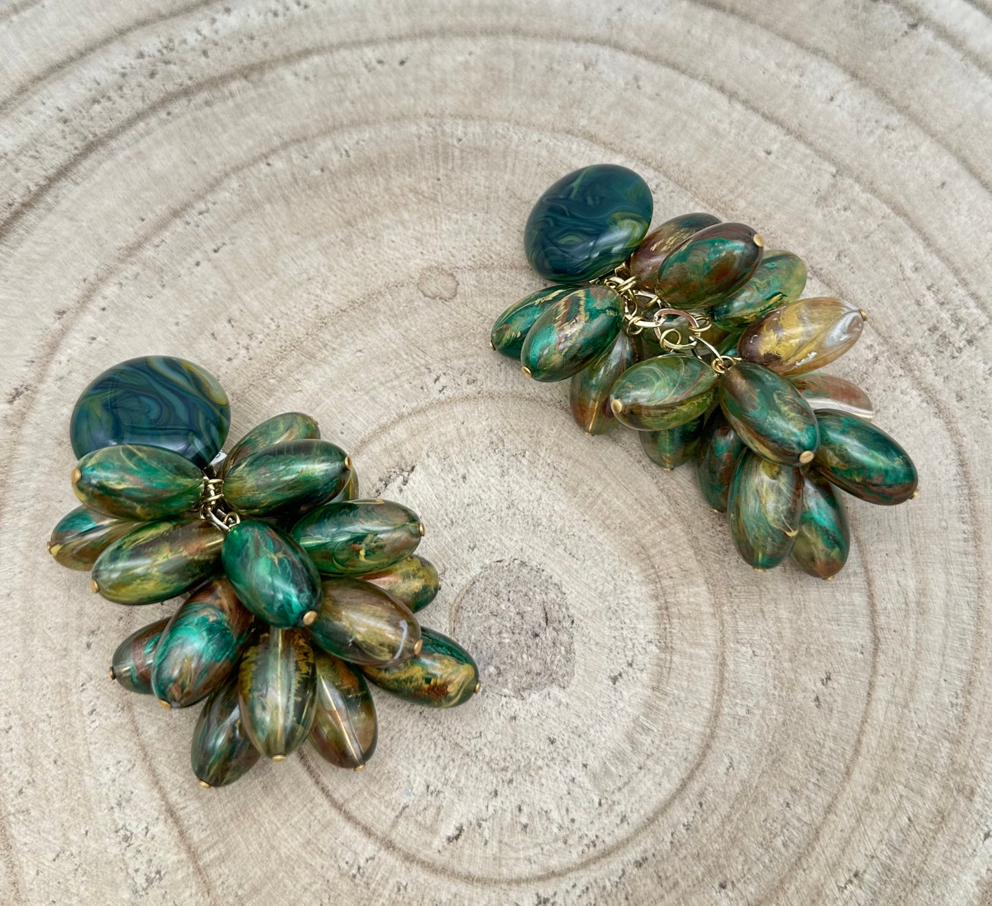 BOUCLES D’OREILLES GRAPPES - Francine BRAMLI