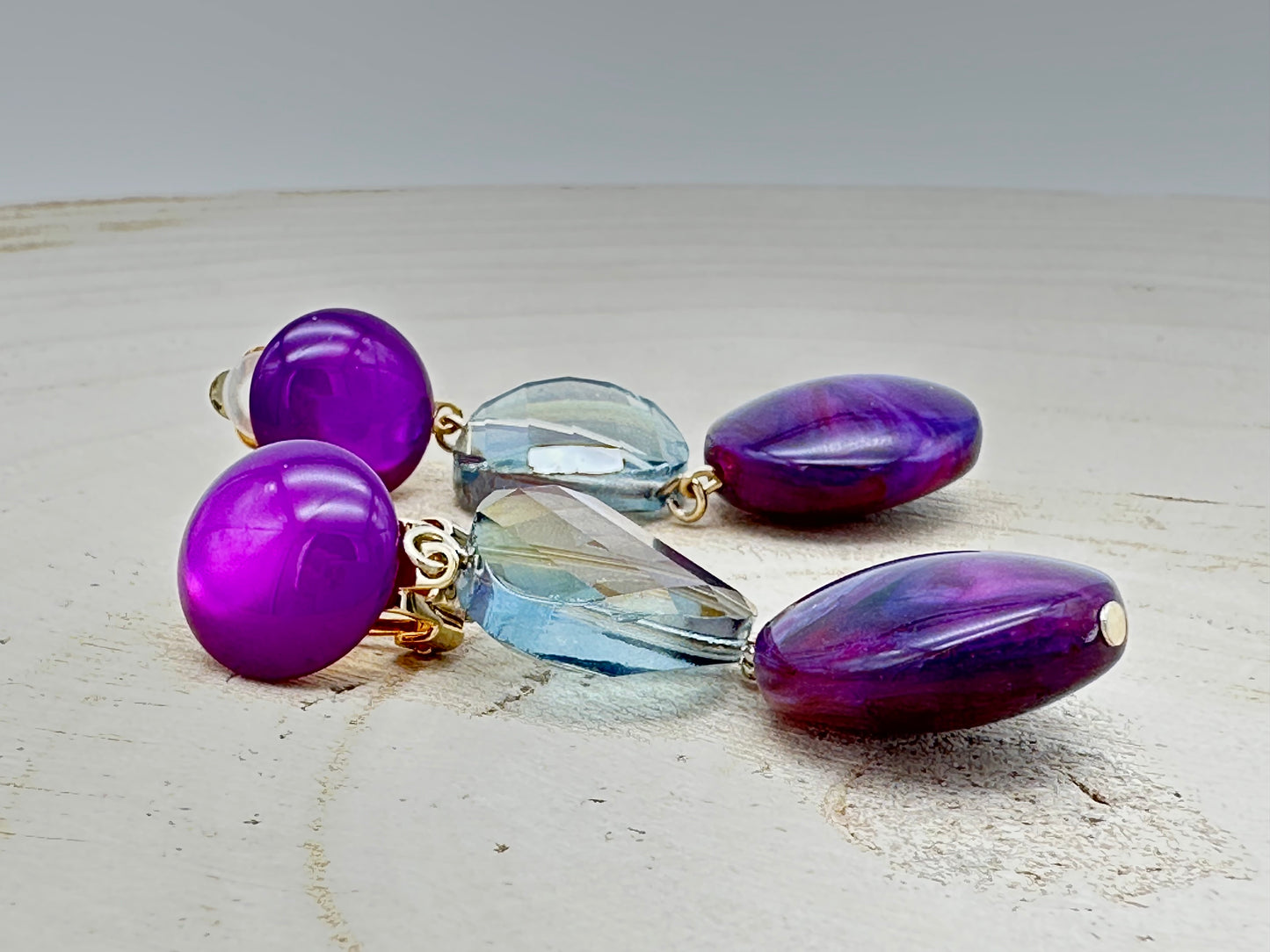 BOUCLES D’OREILLES ÉLÉMENTS SCINTILLANTS - FRANCINE BRAMLI