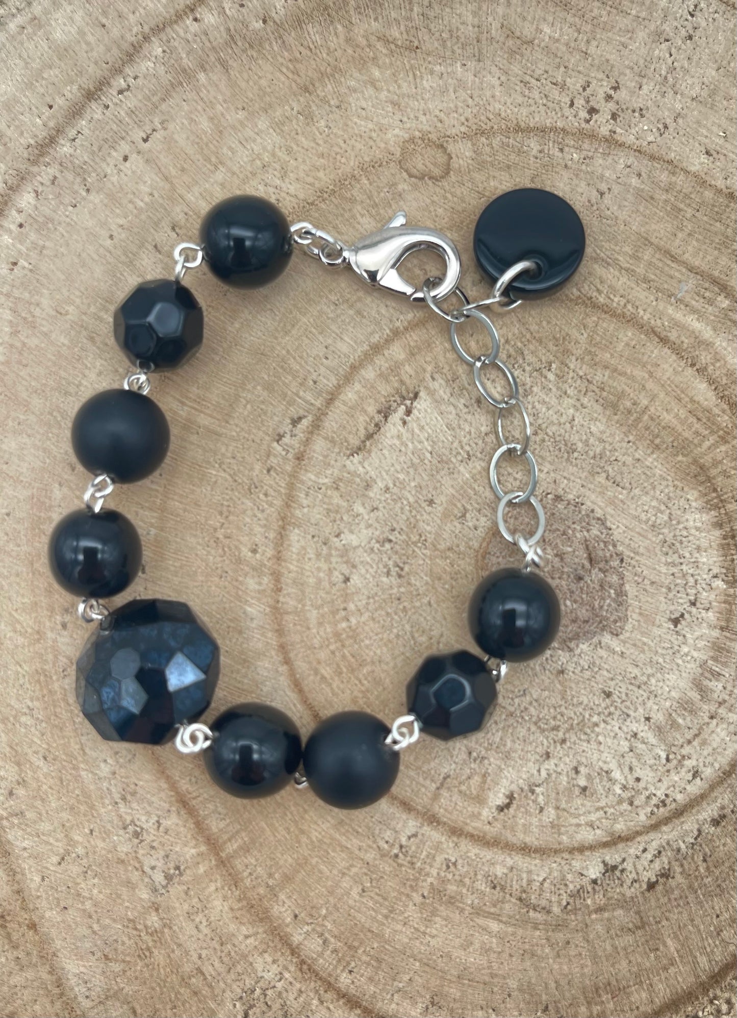 BRACELET ÉLÉMENTS SCINTILLANTS / PERLES FANTAISIE - Francine BRAMLI