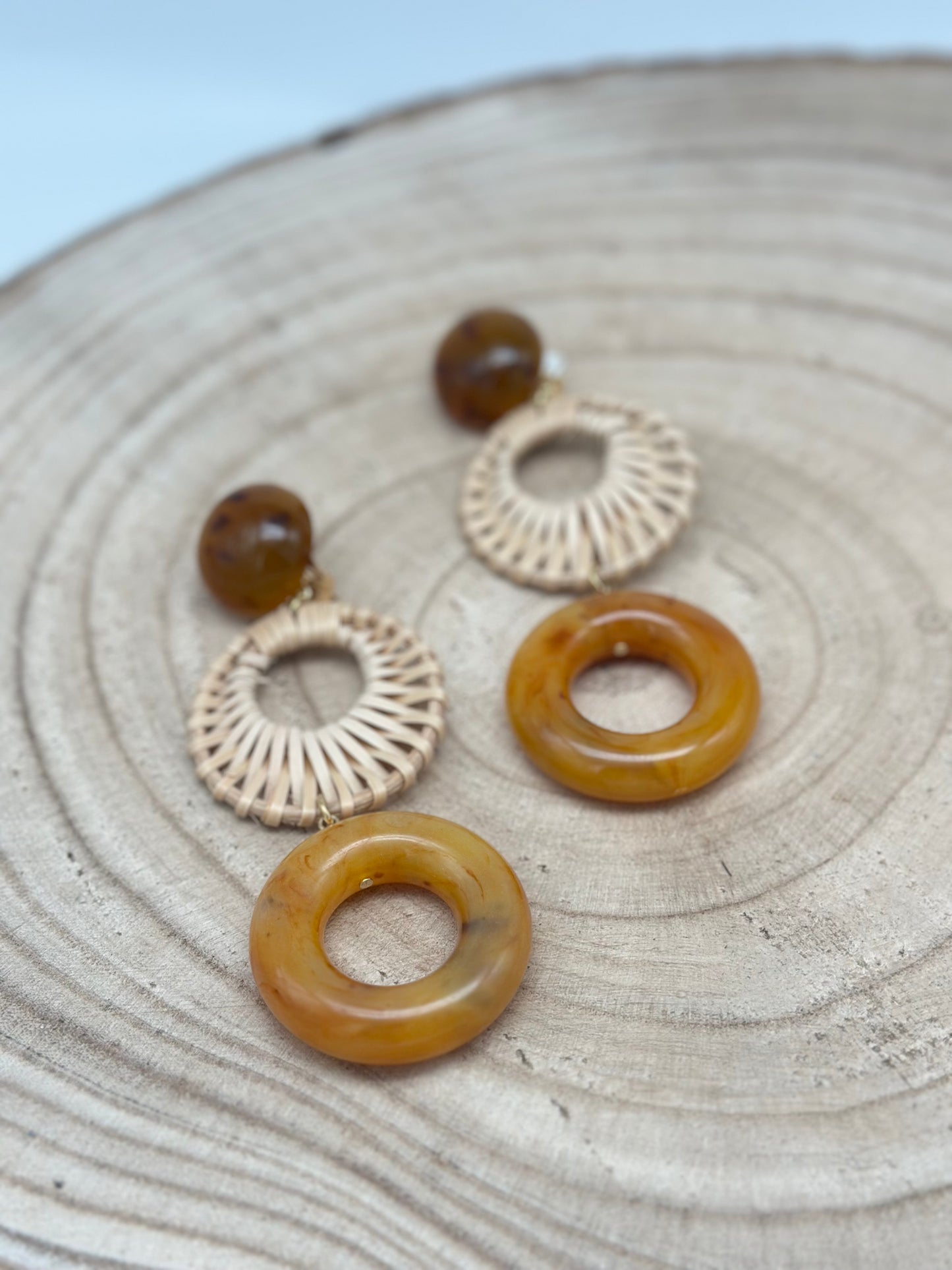 Boucles d’oreilles RAPHIA - Francine BRAMLI