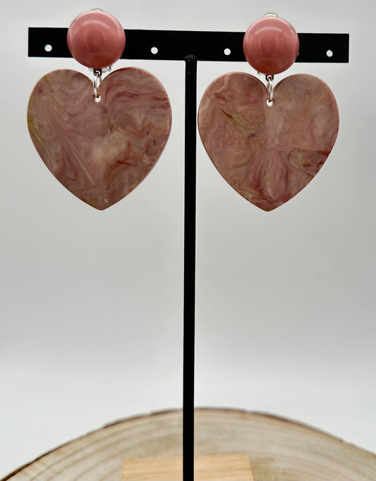 BO CŒUR  en résine - Francine BRAMLI