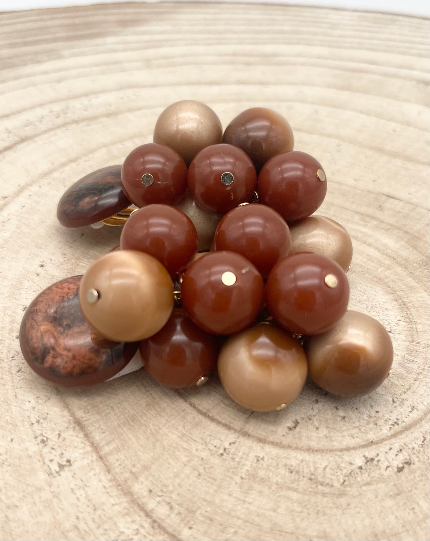 BOUCLES D’OREILLES GRAPPES - Francine BRAMLI