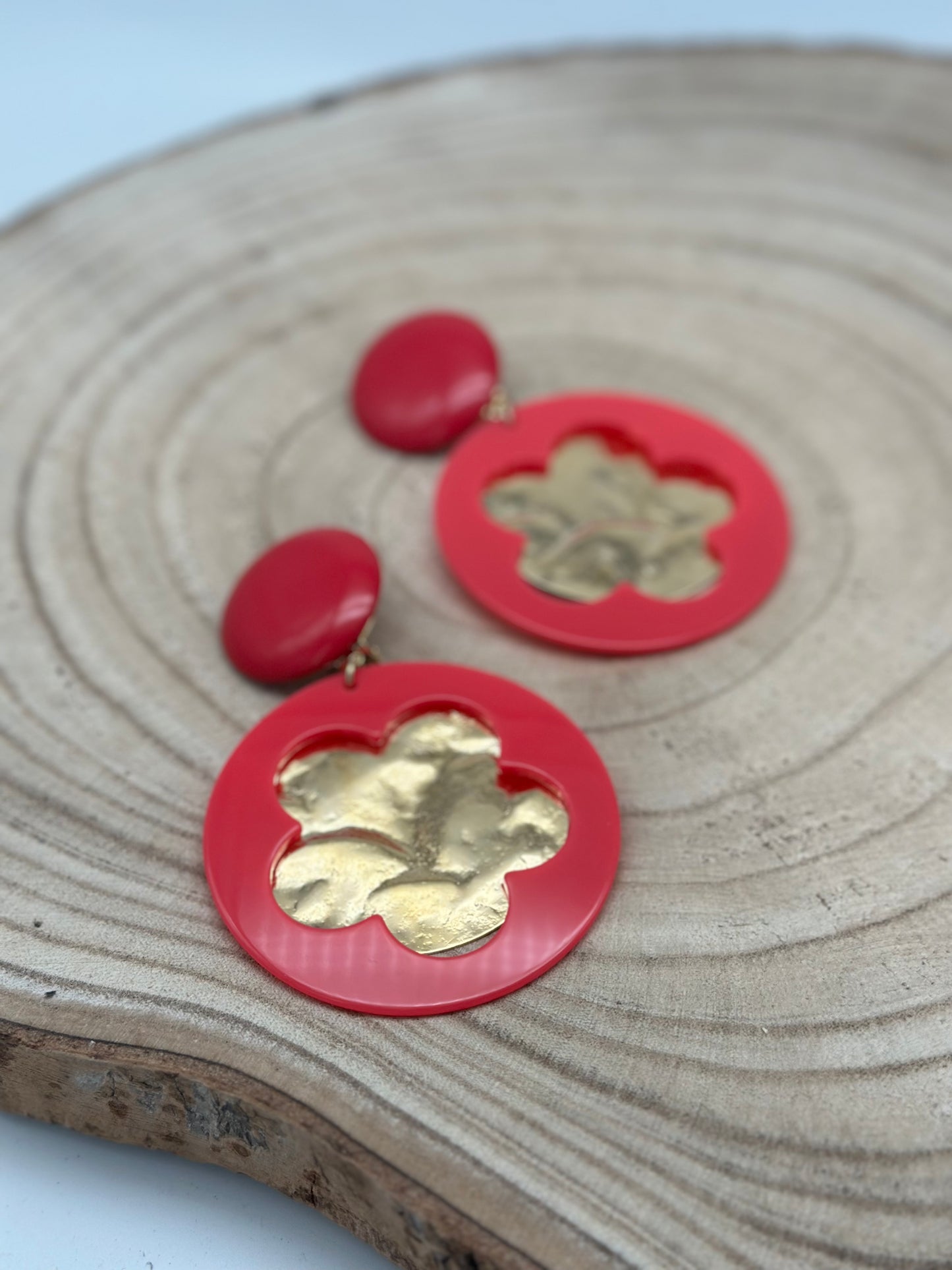 Boucles d’oreilles Créole fleur - Francine BRAMLI