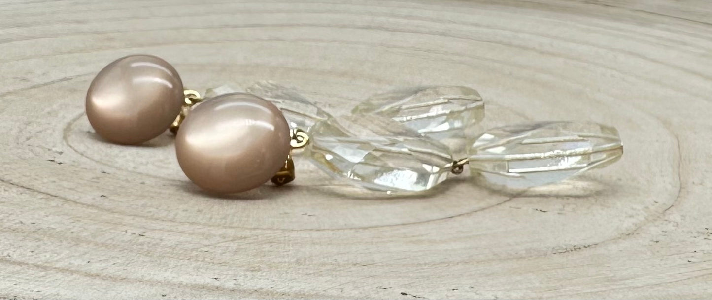 BOUCLES D'OREILLES ÉLÉMENTS SCINTILLANTS - Francine BRAMLI