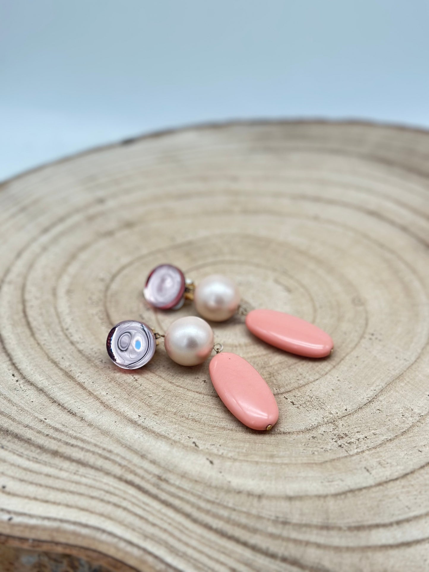 Boucles d’oreilles perles - Francine BRAMLI