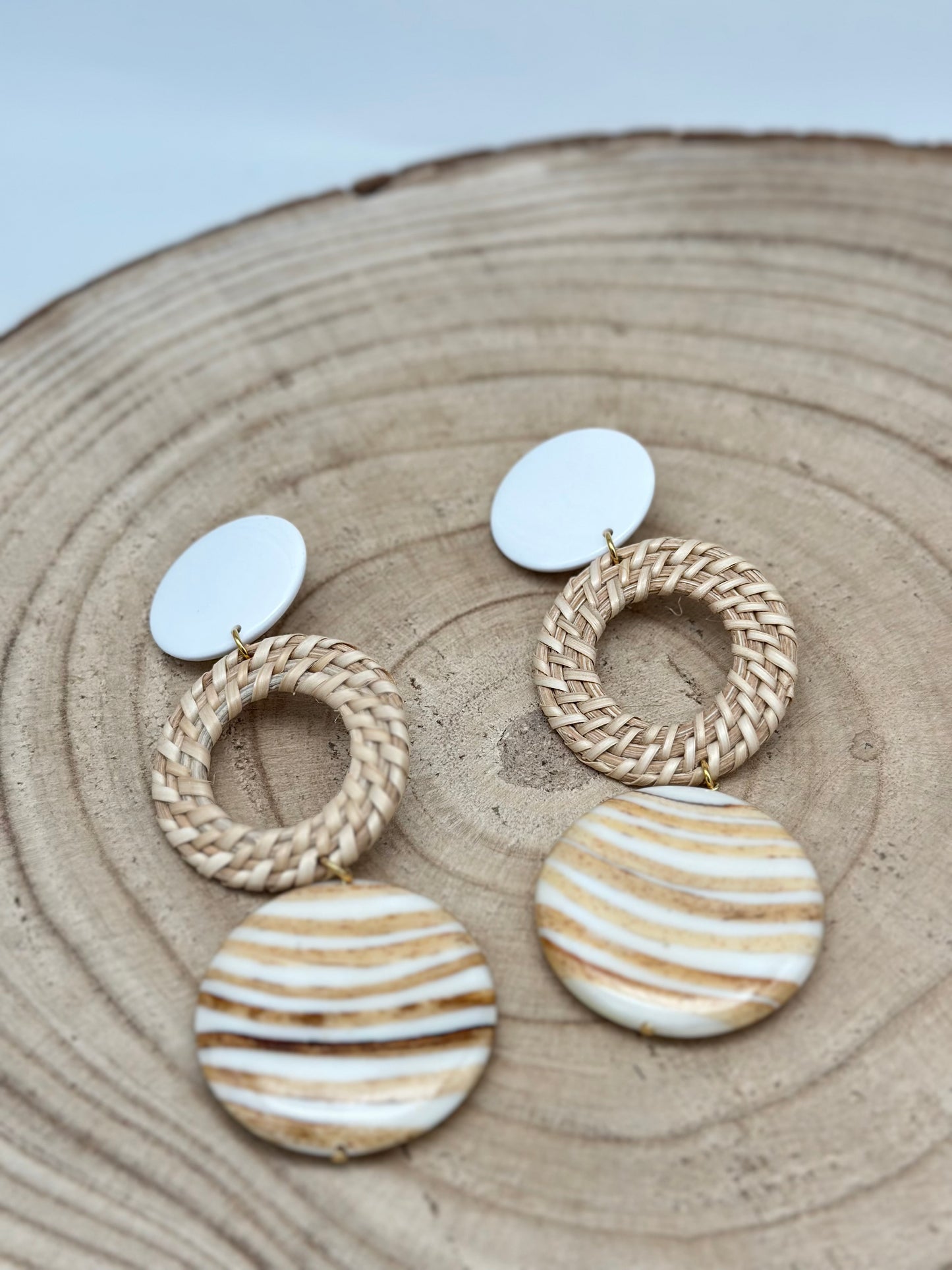 Boucles d’oreilles RAPHIA - Francine BRAMLI