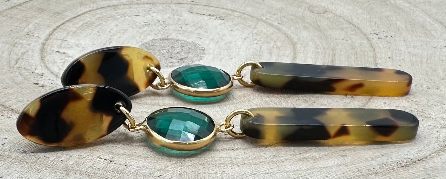 BOUCLES D'OREILLES ÉLÉMENTS SCINTILLANTS - Francine BRAMLI