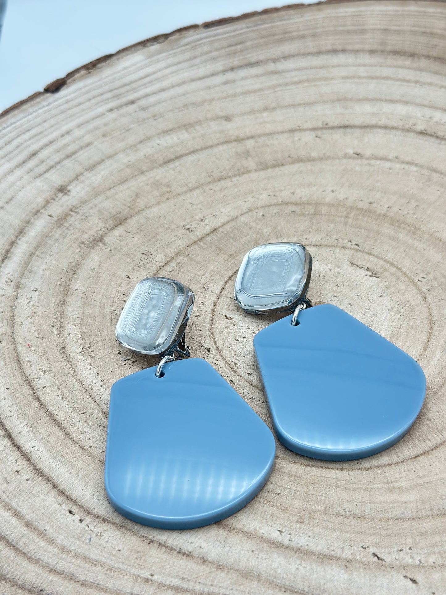 Boucles d’oreilles PLAQUES - Francine BRAMLI
