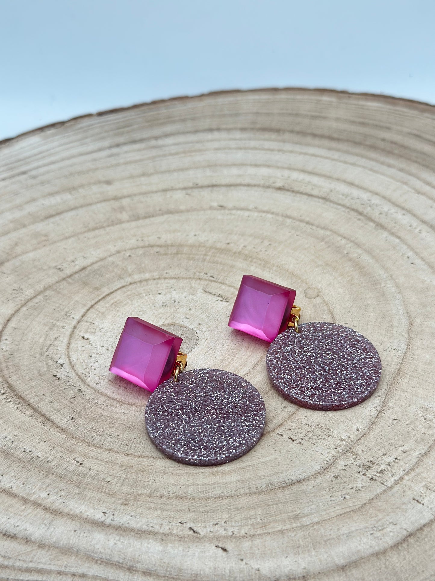 Boucles d’oreilles PLAQUES - Francine BRAMLI