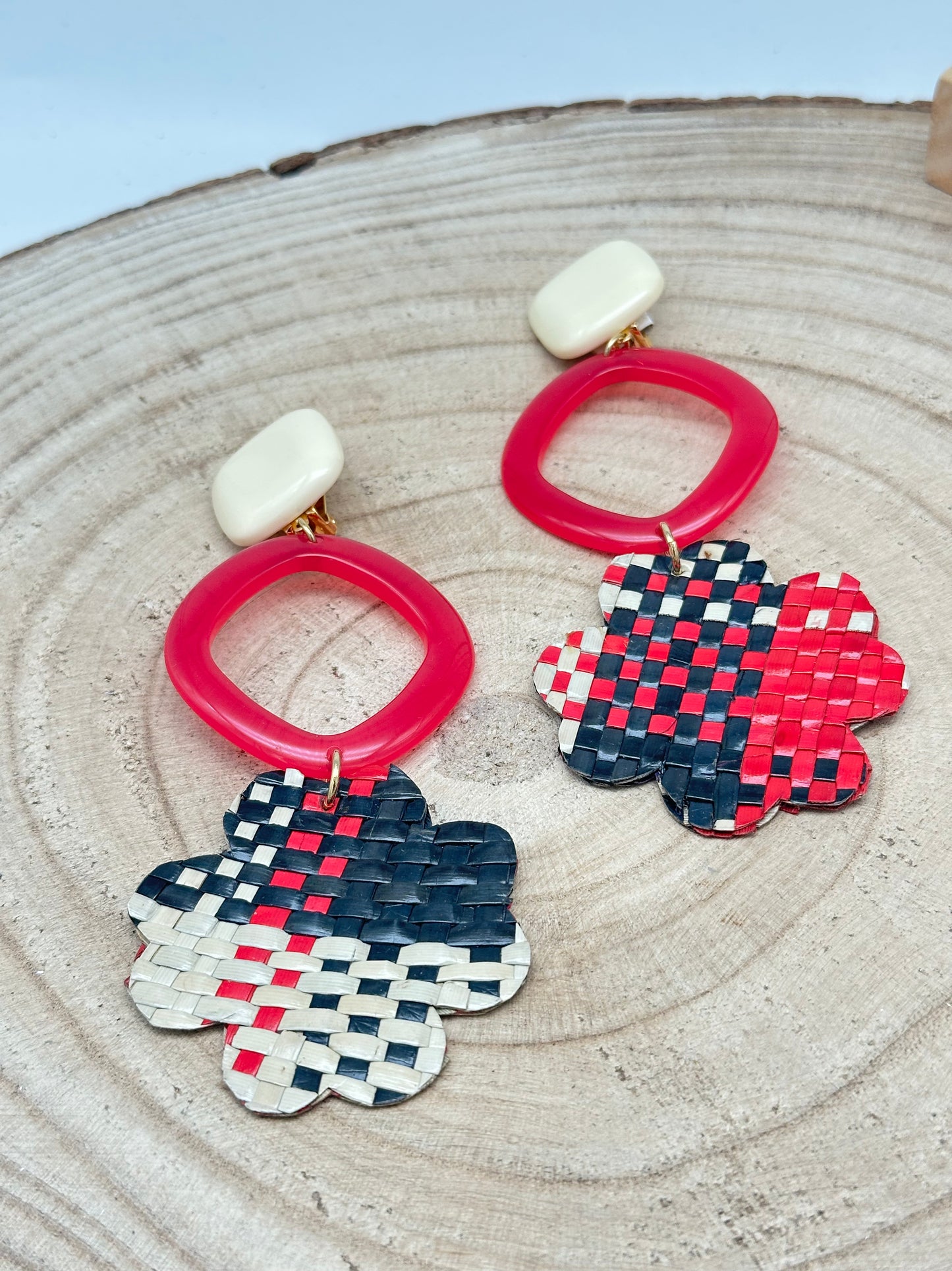 Boucles d’oreilles RAPHIA - Francine BRAMLI