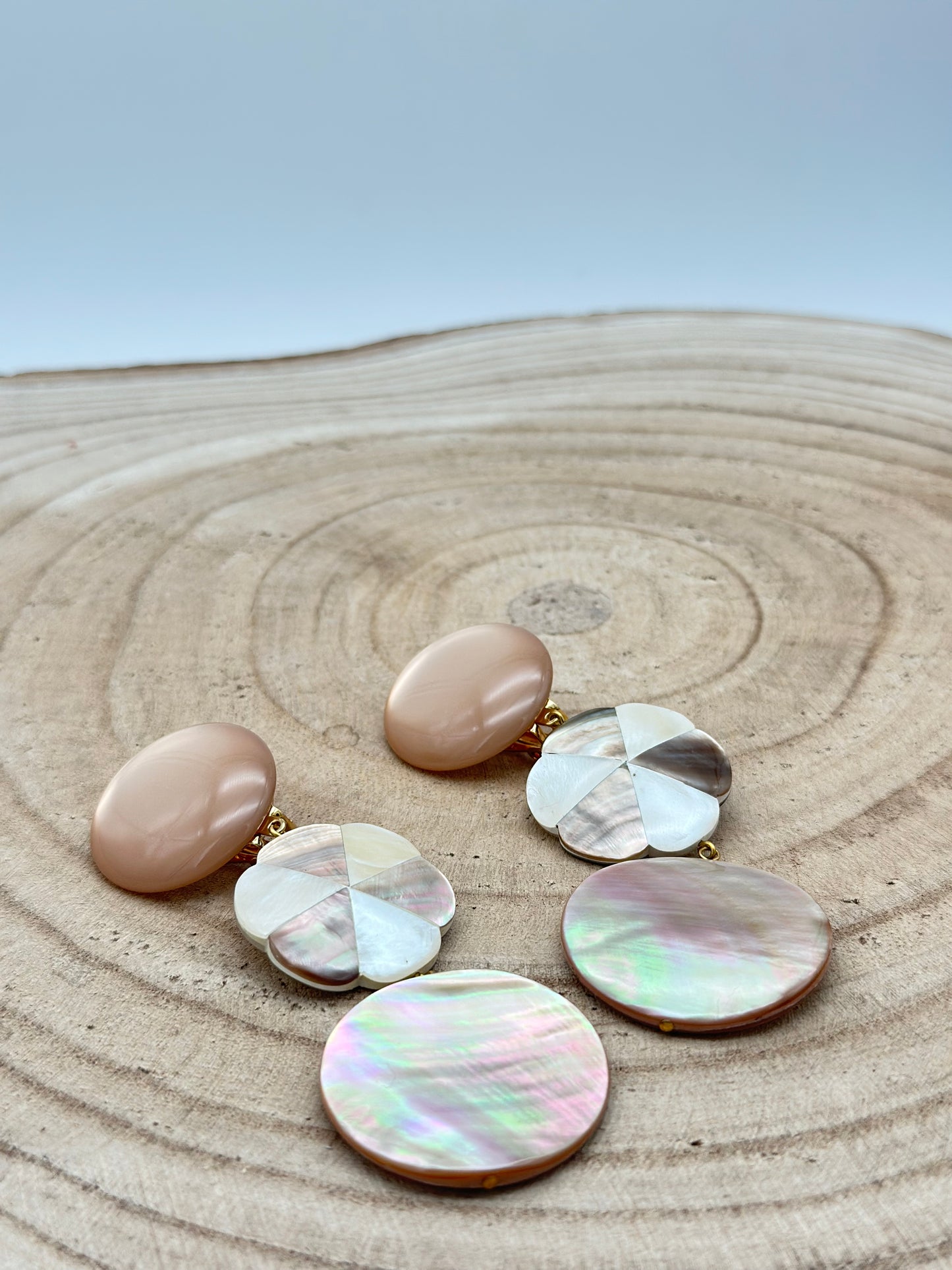 Boucles d’oreilles nacre candy - Francine BRAMLI