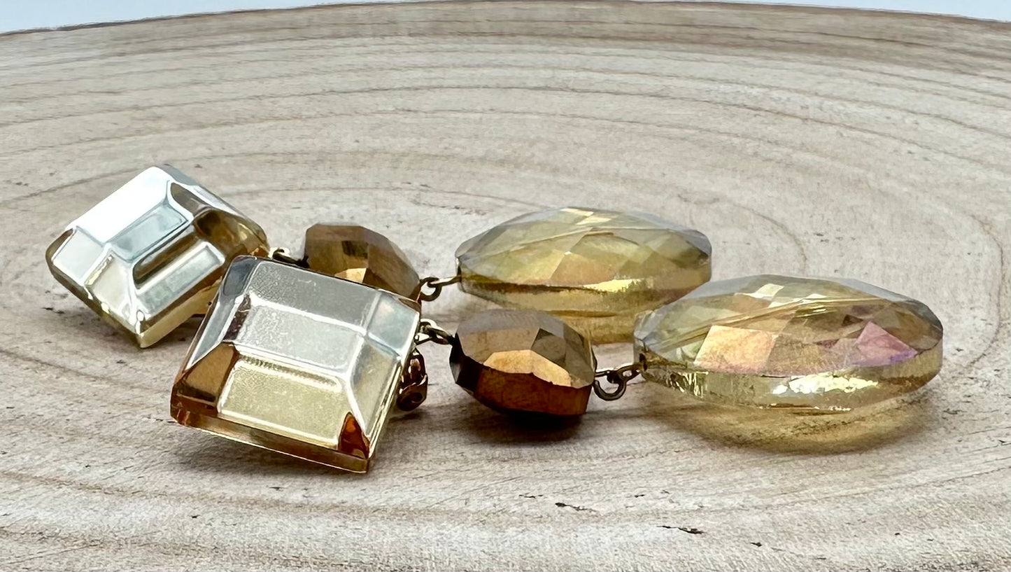 BOUCLES D'OREILLES ÉLÉMENTS SCINTILLANTS - Francine BRAMLI