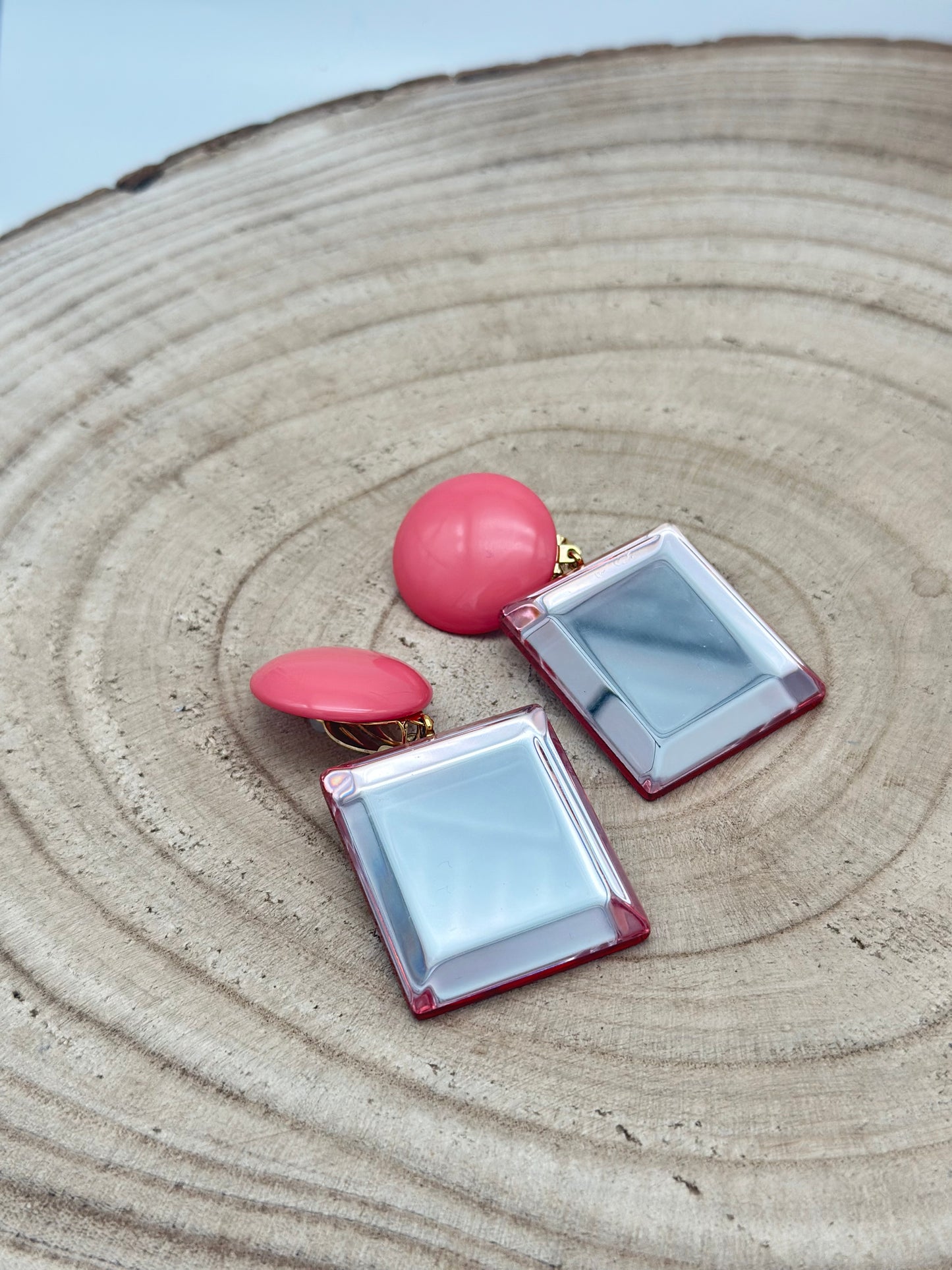 Boucles d’oreilles MIROIR- Francine BRAMLI