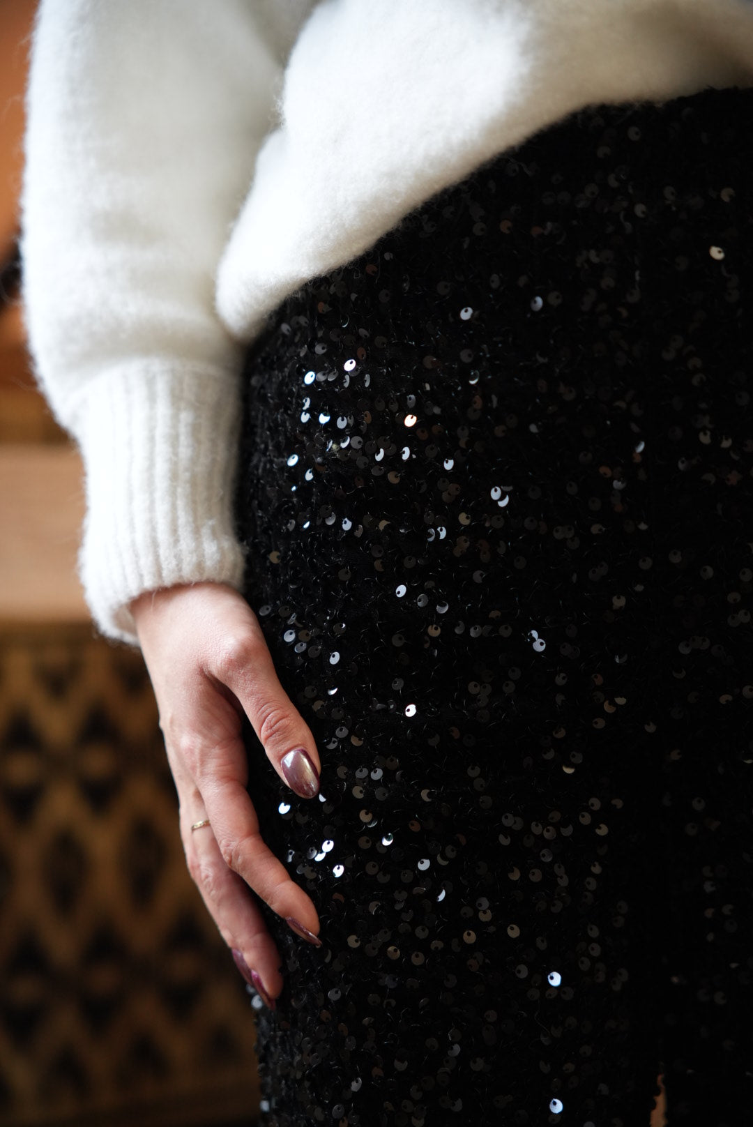 Pantalon à sequins