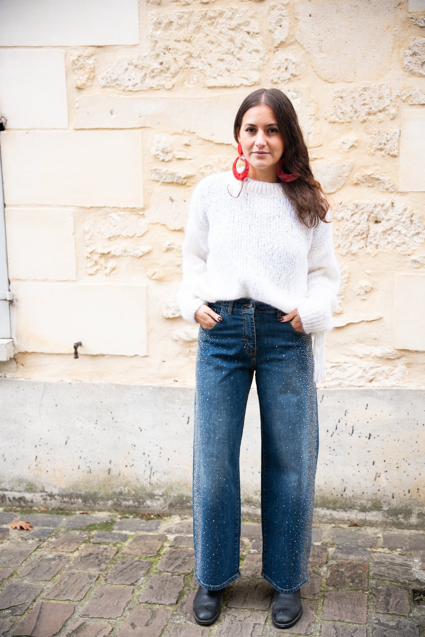 Pull Moutarde Frange