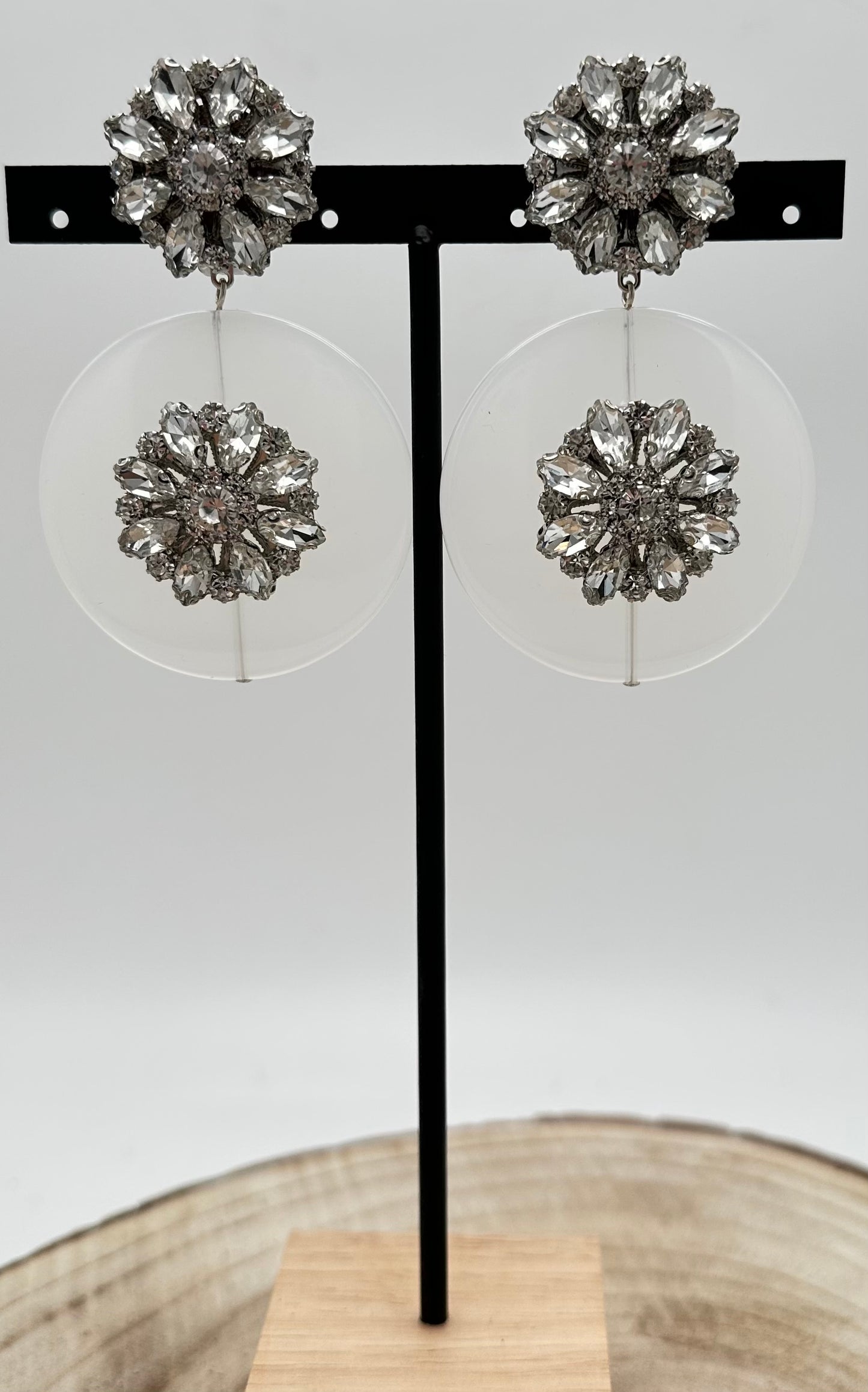BO fleur de cristal et résine - Francine BRAMLI