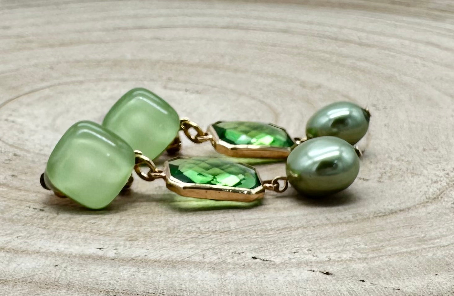 BOUCLES D'OREILLES ÉLÉMENTS SCINTILLANTS - Francine BRAMLI