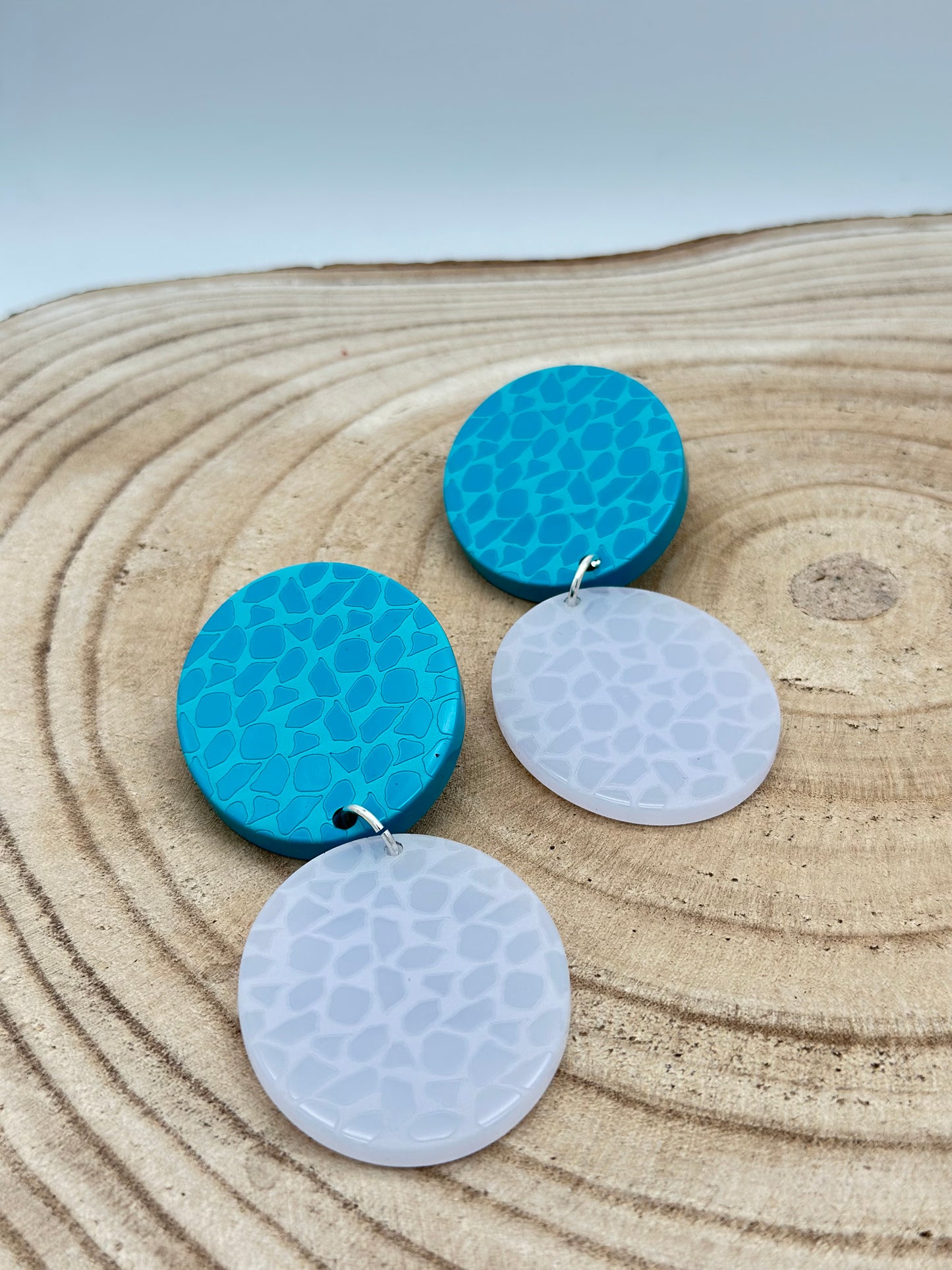 Boucles d’oreilles plaque girafe double - Francine BRAMLI