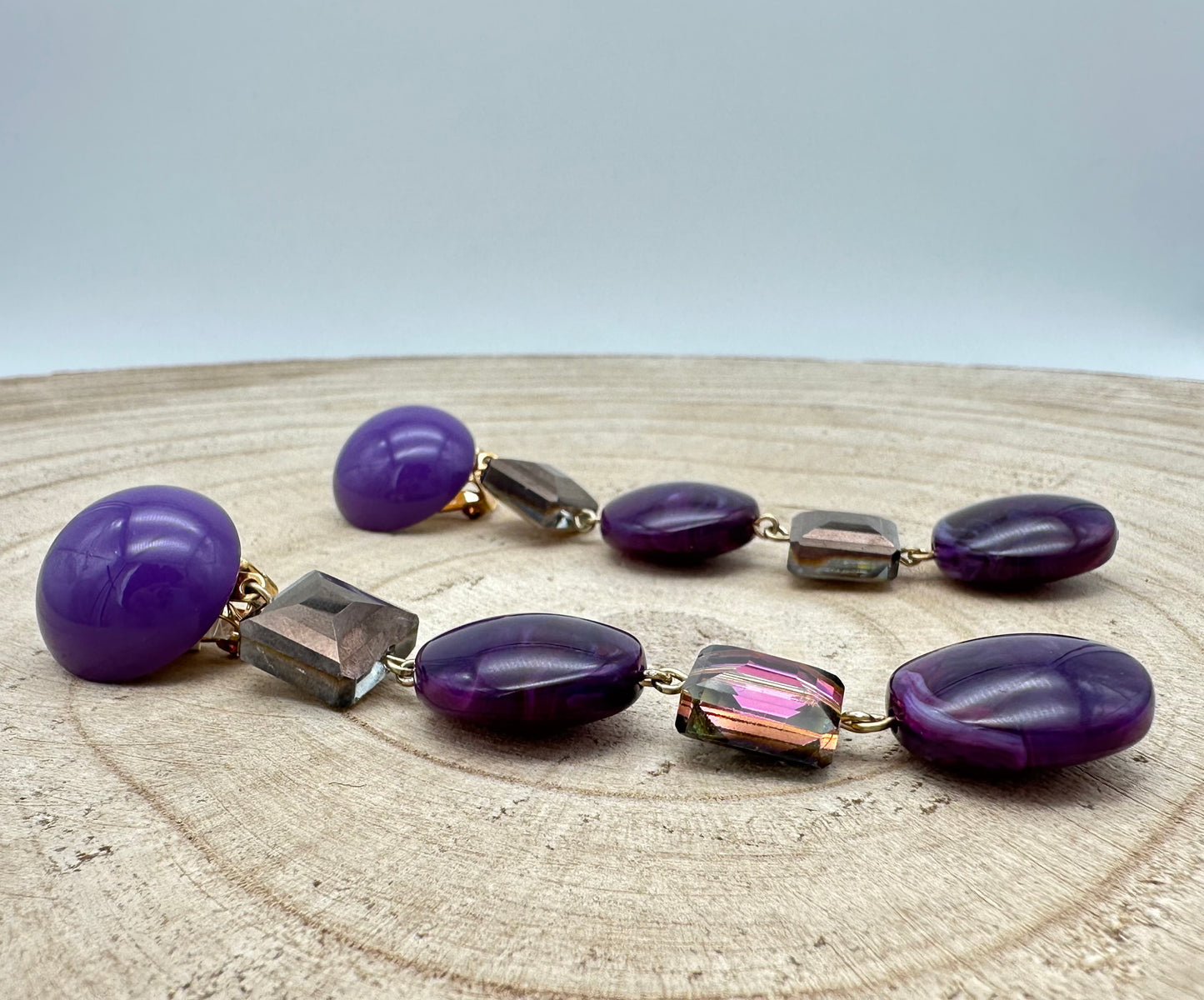 BOUCLES D’OREILLES ÉLÉMENTS SCINTILLANTS - Francine BRAMLI