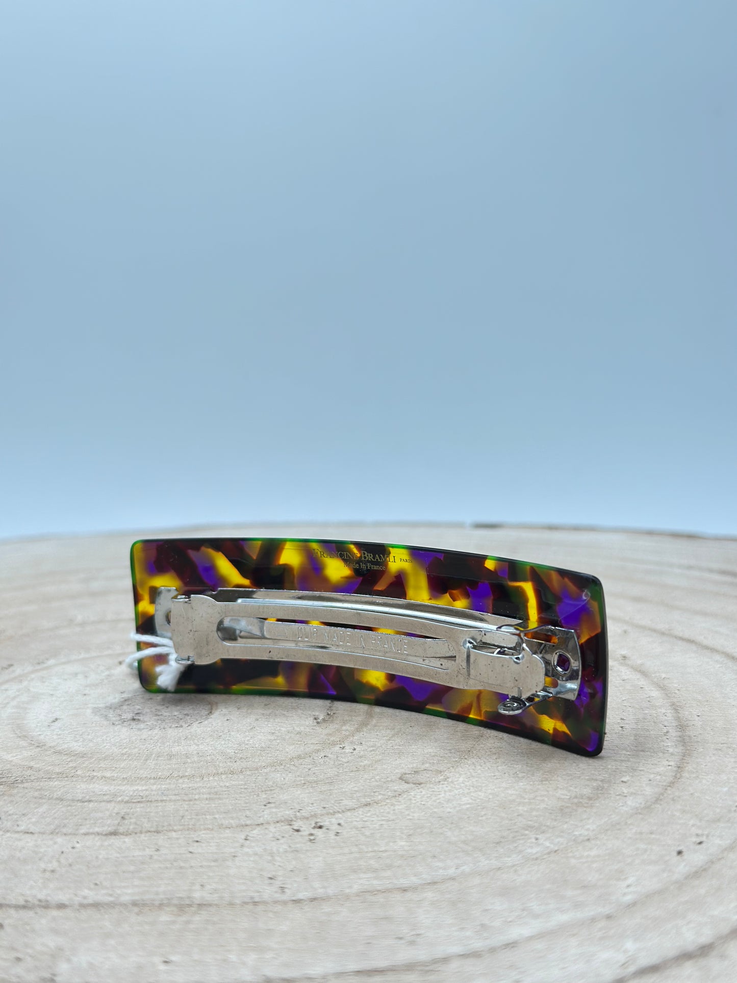 Barrette vert et violet - Francine BRAMLI