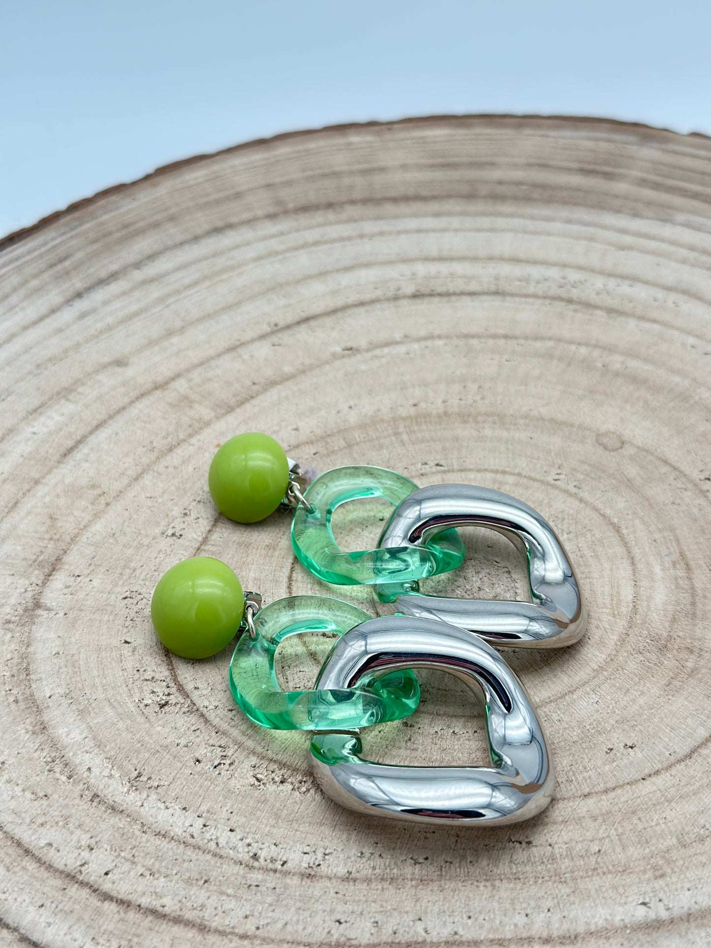 Boucles d’oreilles maillons - Francine BRAMLI