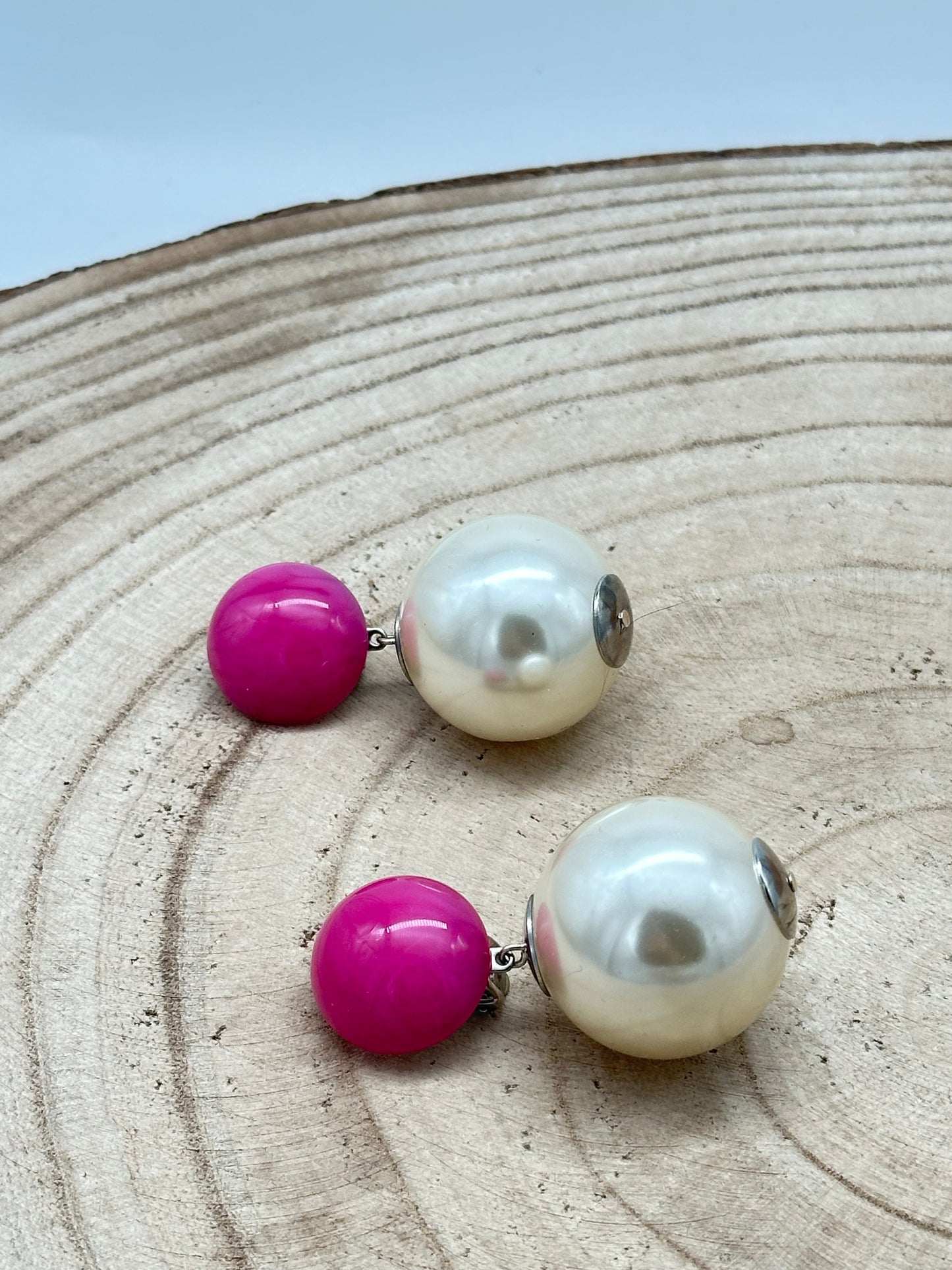 BOUCLES D'OREILLES PERLES D’IMITATION - Francine BRAMLI