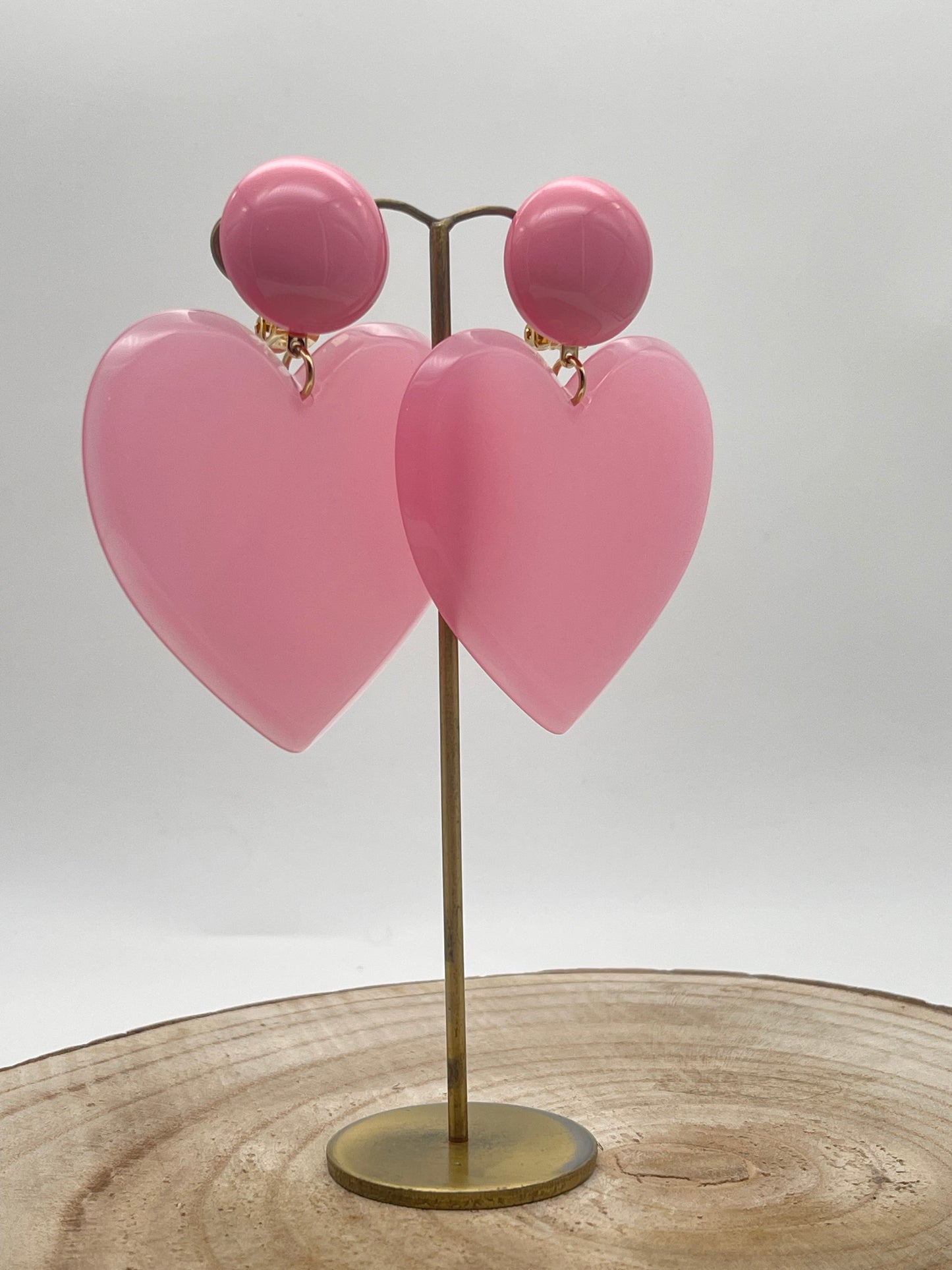 Boucle d'oreille coeur; Francine BRAMLI