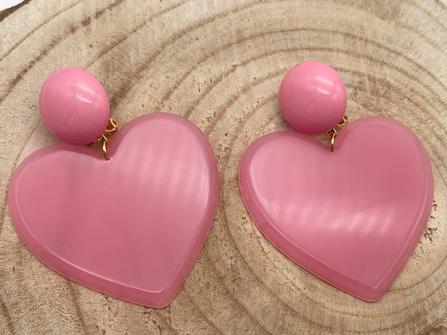 Boucle d'oreille coeur; Francine BRAMLI