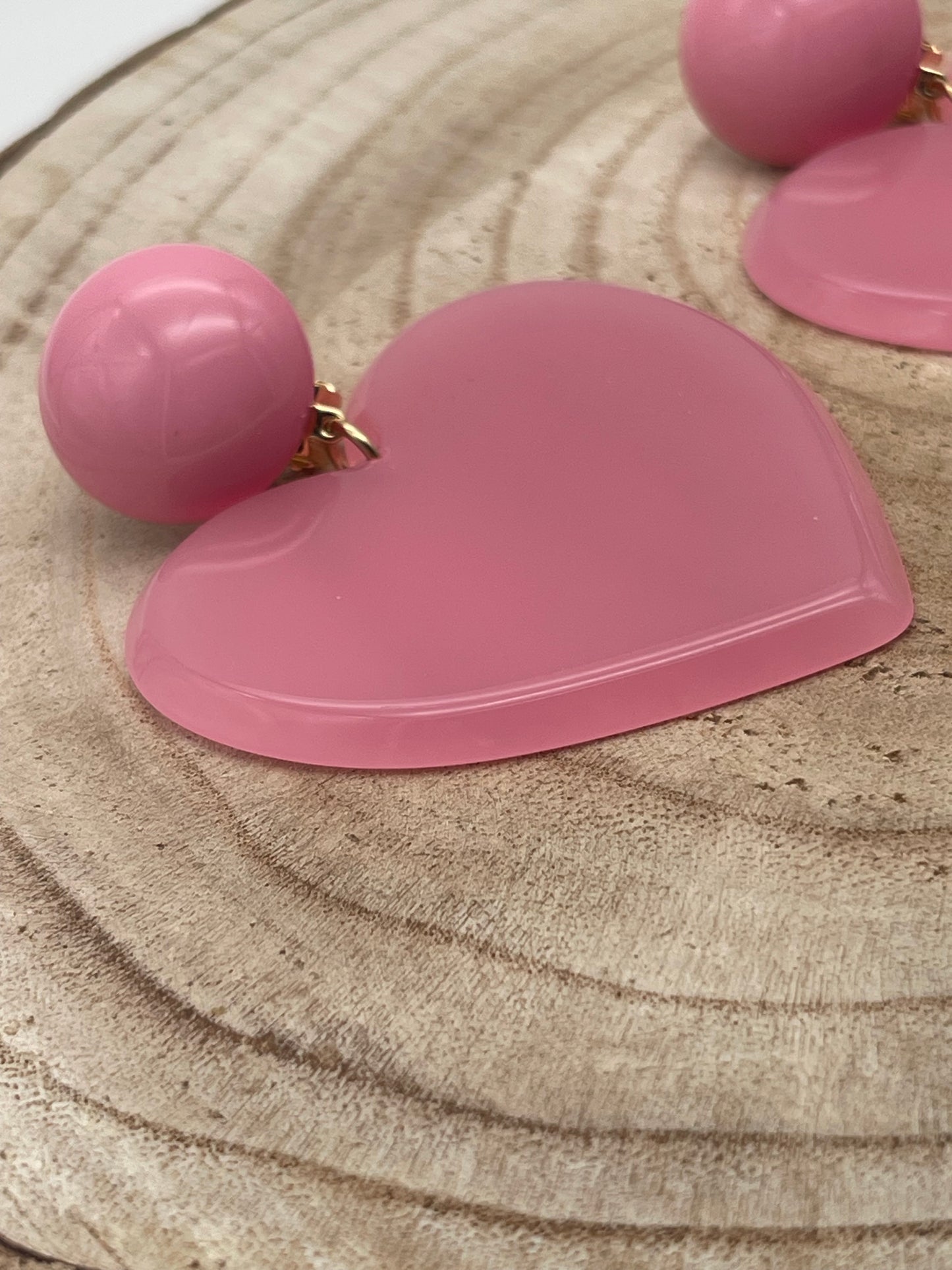 Boucle d'oreille coeur; Francine BRAMLI