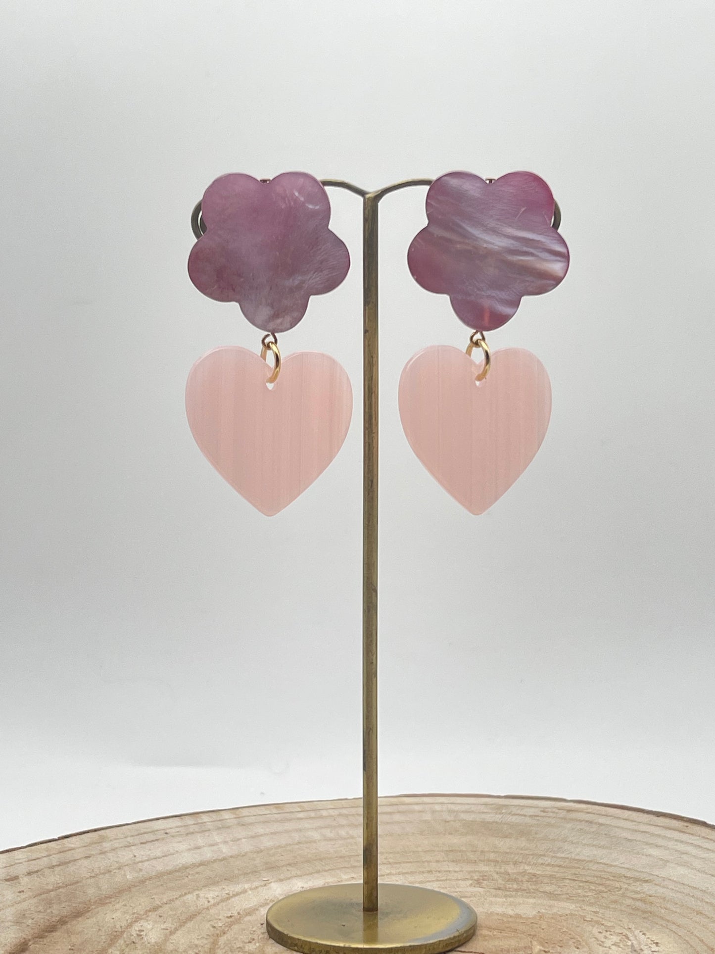 Boucle d'oreille petit coeur; Francine BRAMLI