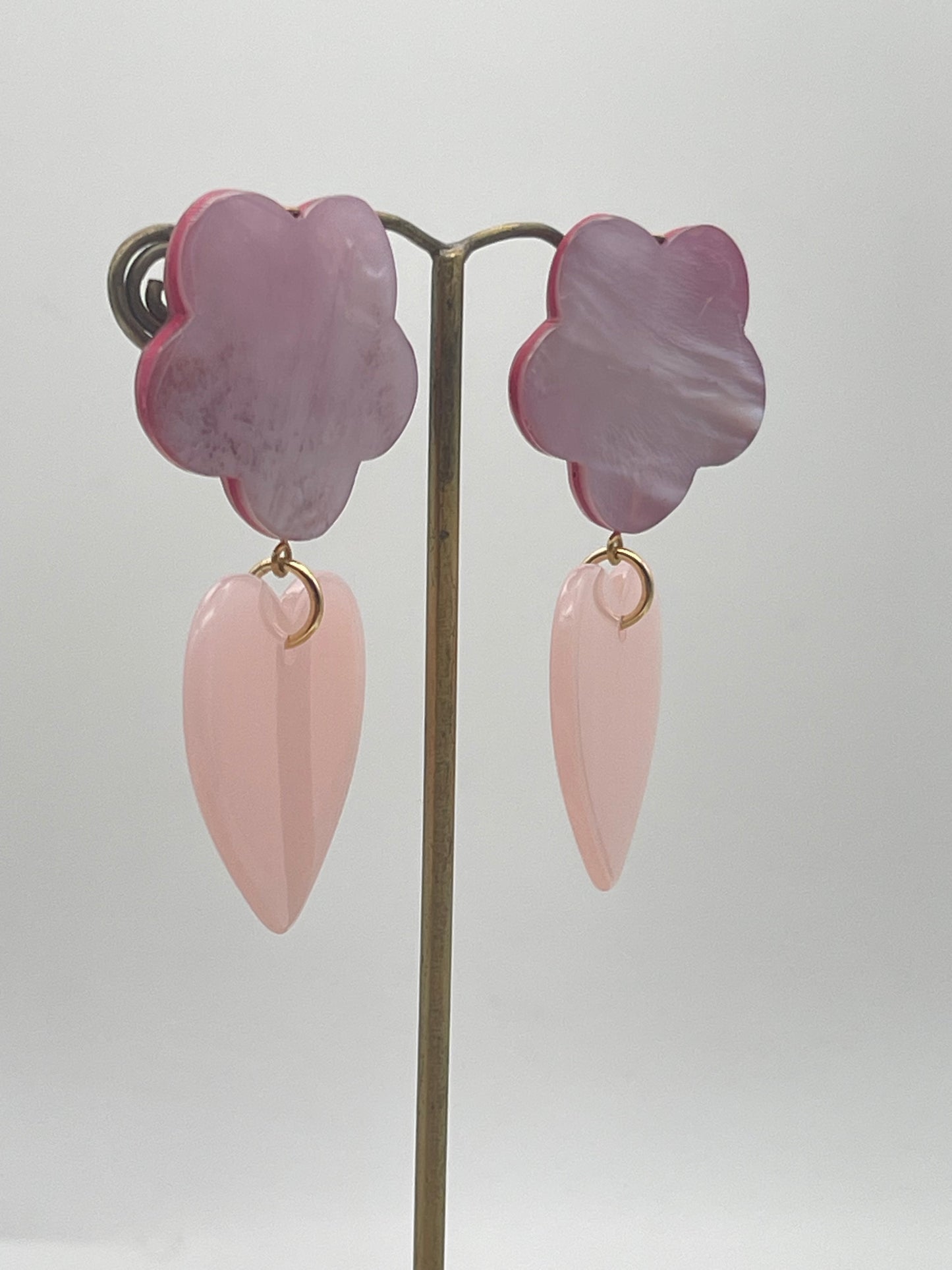 Boucle d'oreille petit coeur; Francine BRAMLI