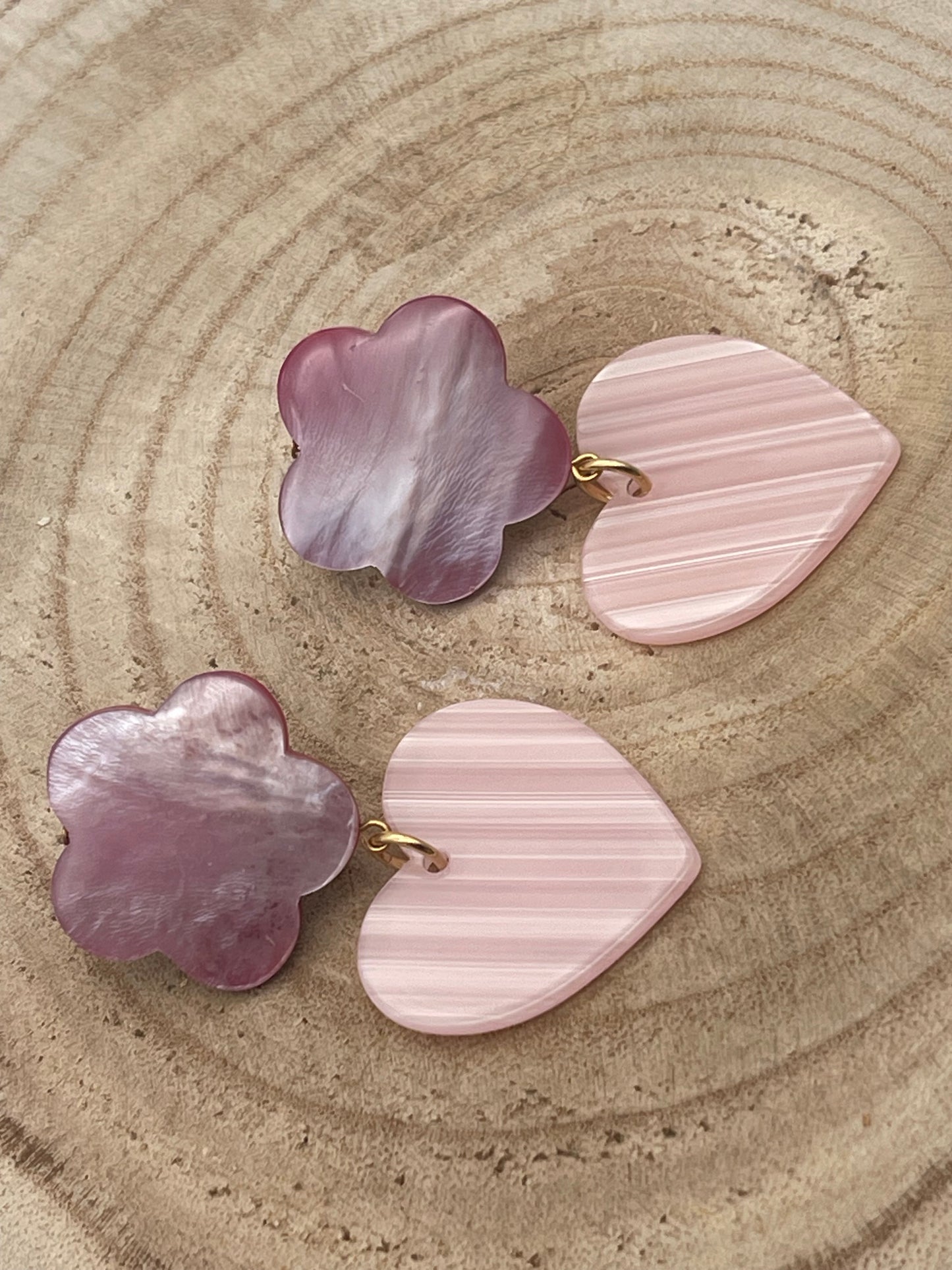 Boucle d'oreille petit coeur; Francine BRAMLI