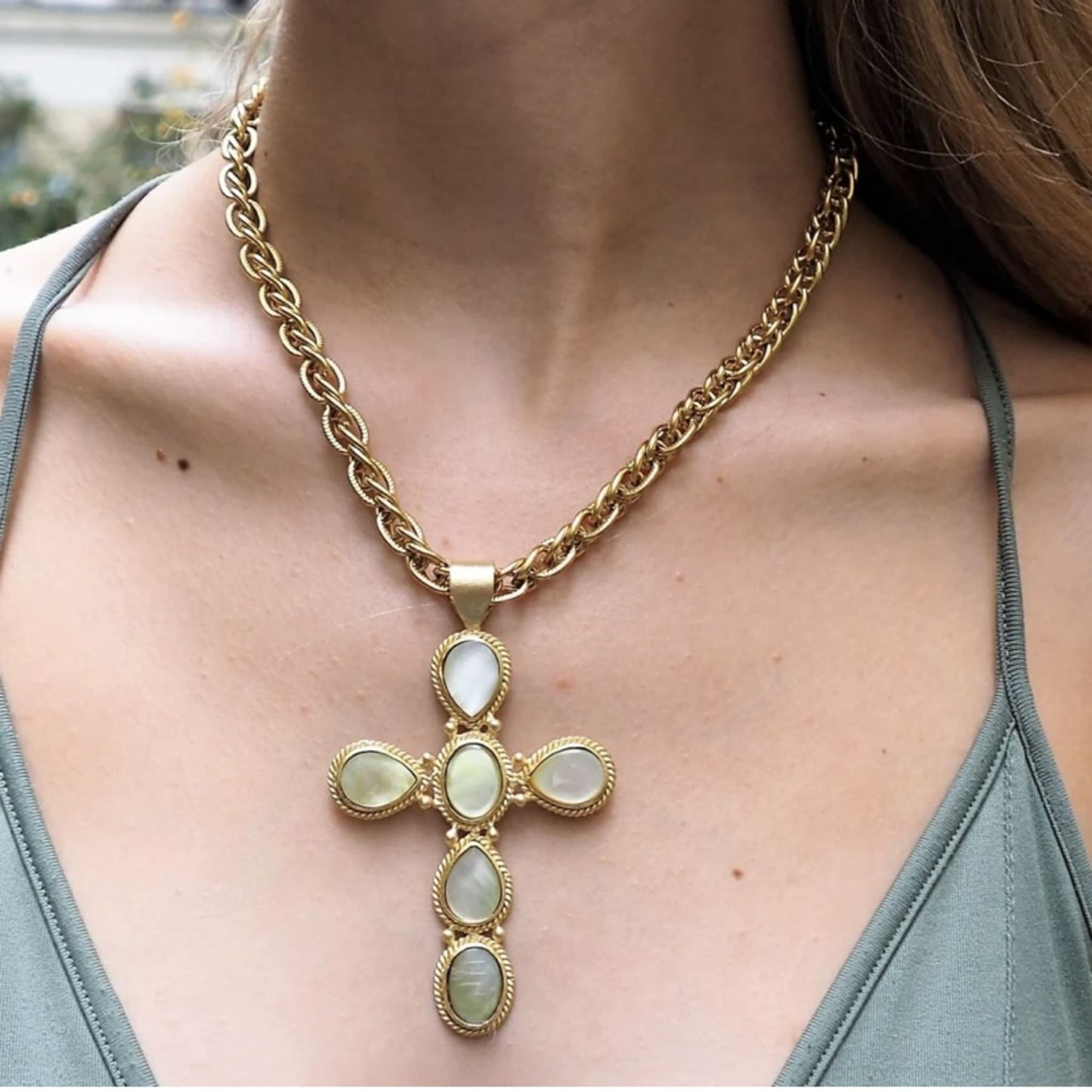 FAITH - Collier en laiton
