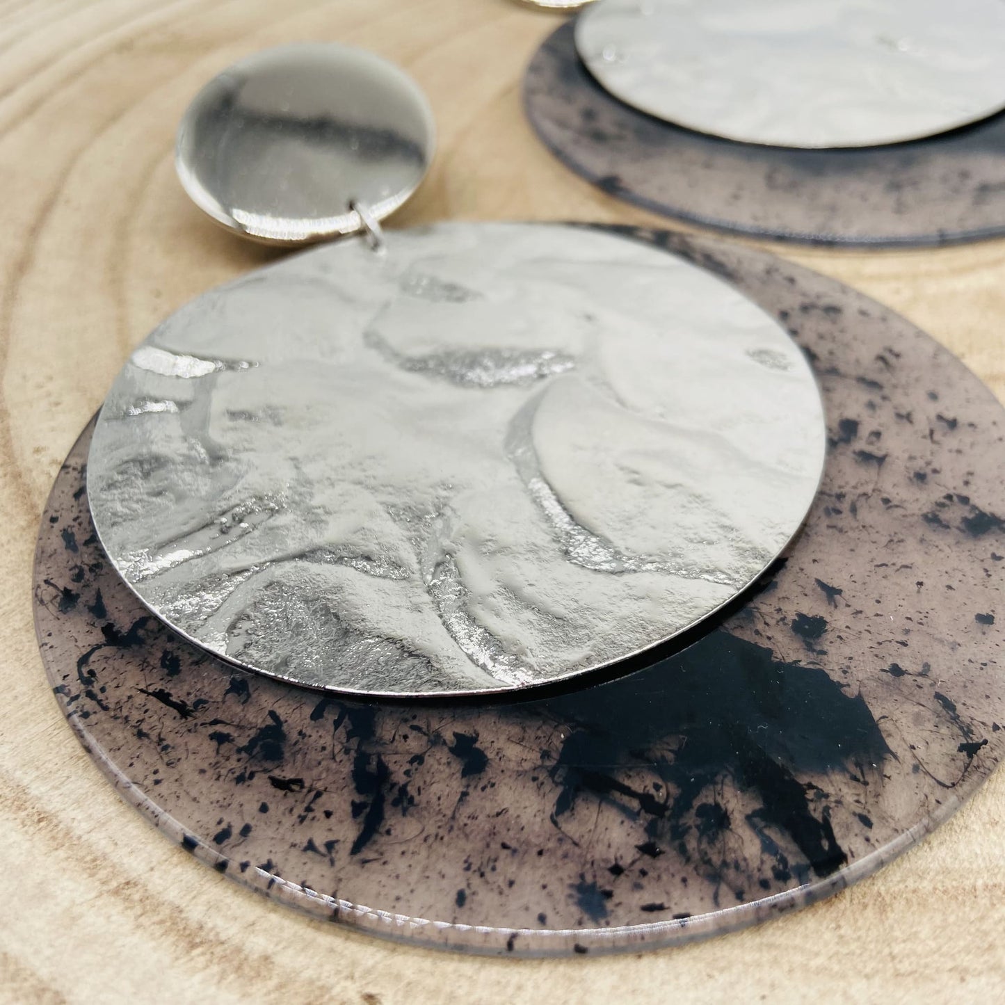 Boucles d'oreilles Grandes Plaques - Francine BRAMLI