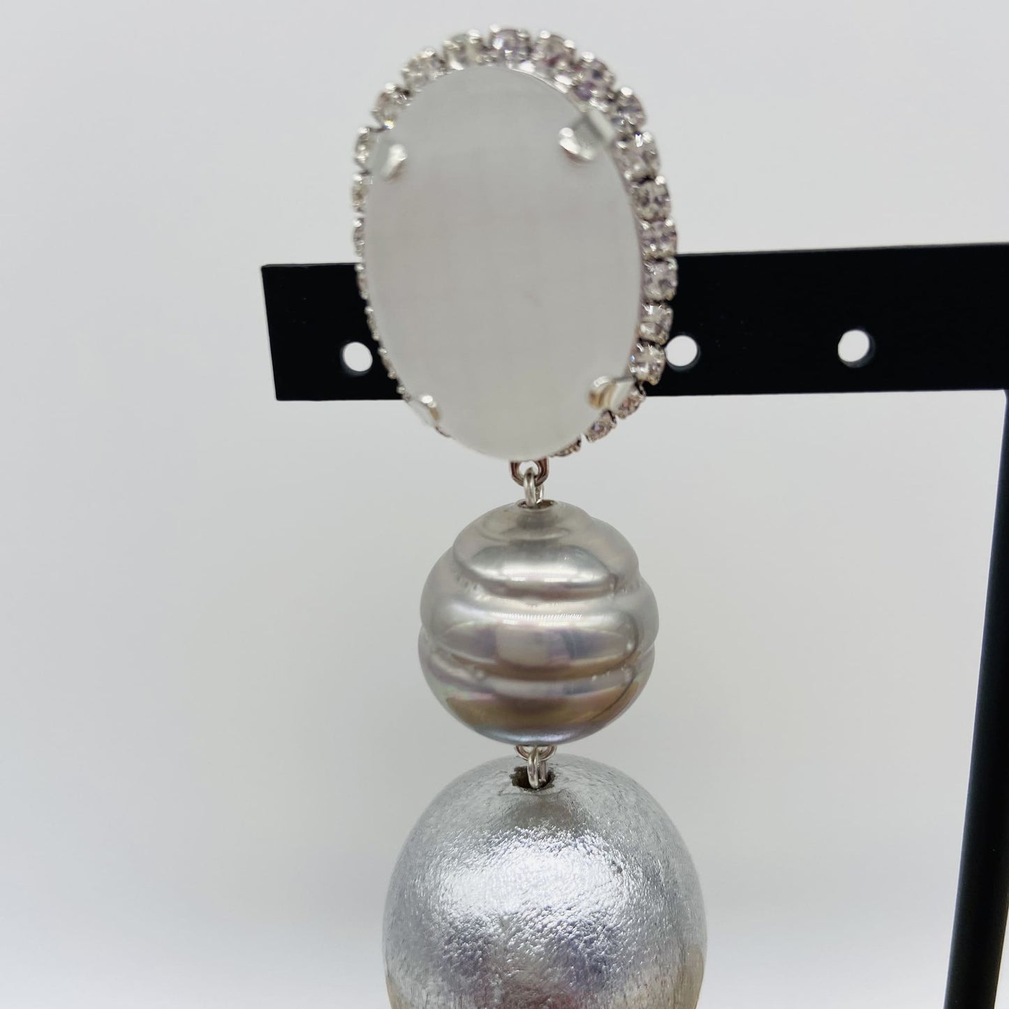 Boucles d'oreilles argentées - Francine BRAMLI