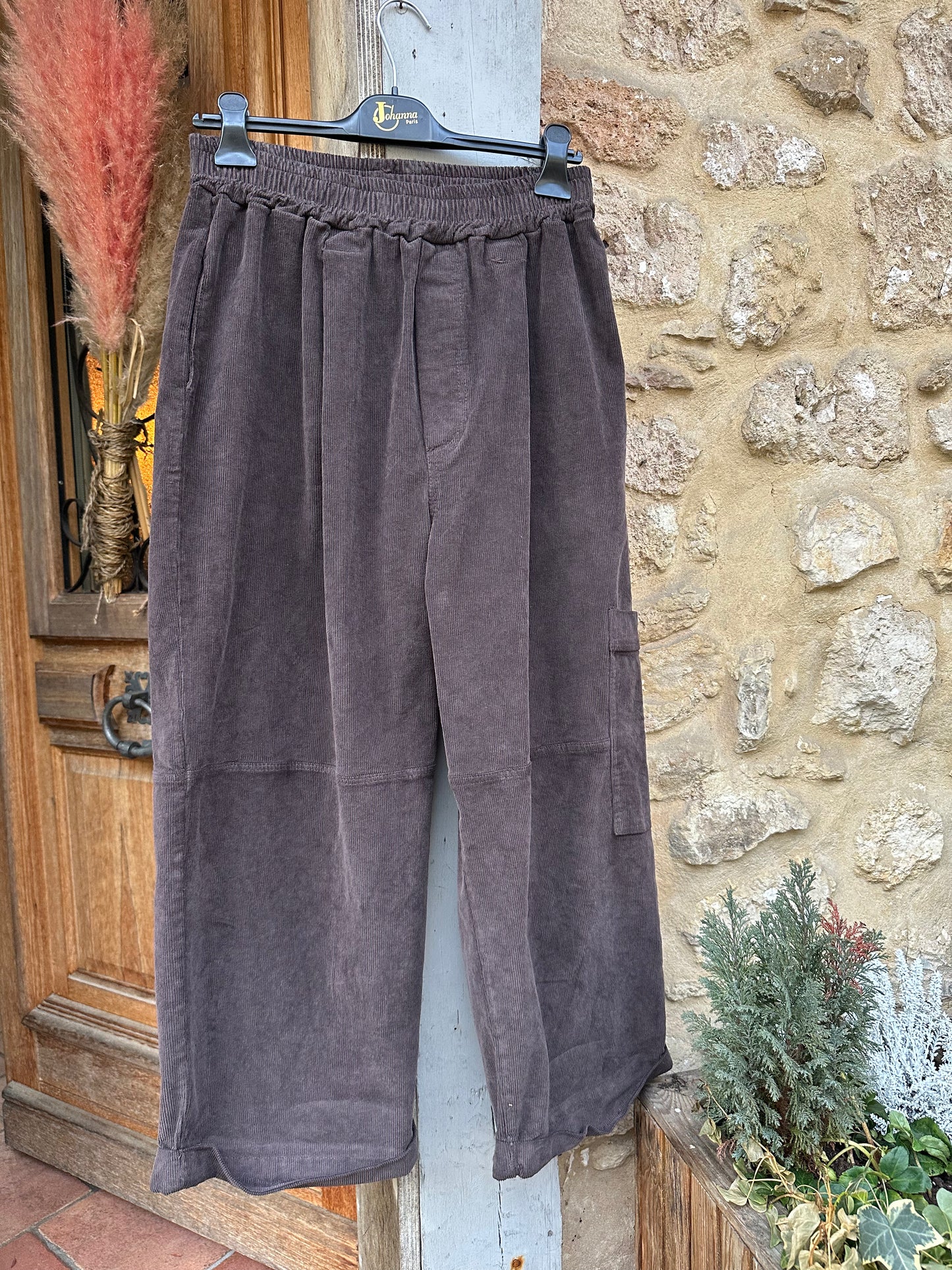 pantalon velour côtelé