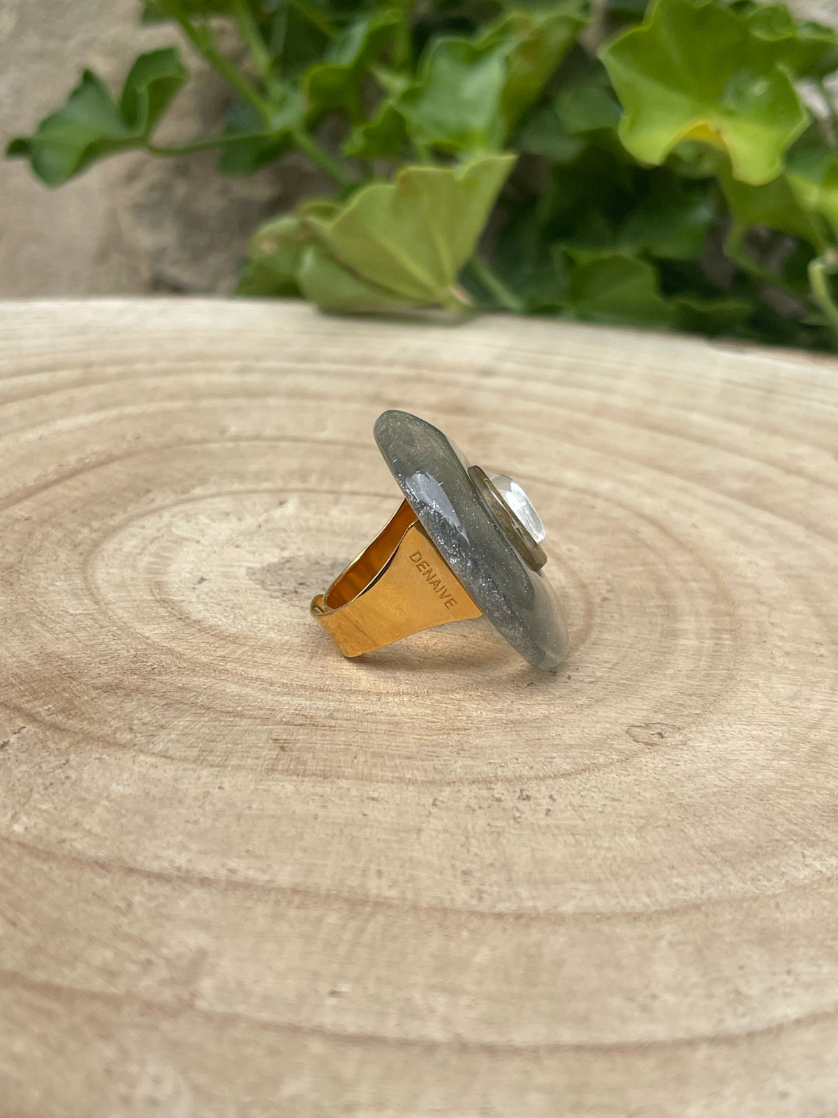 Bague MARIANNE ARGENT/NACRE - Dominique Denaive