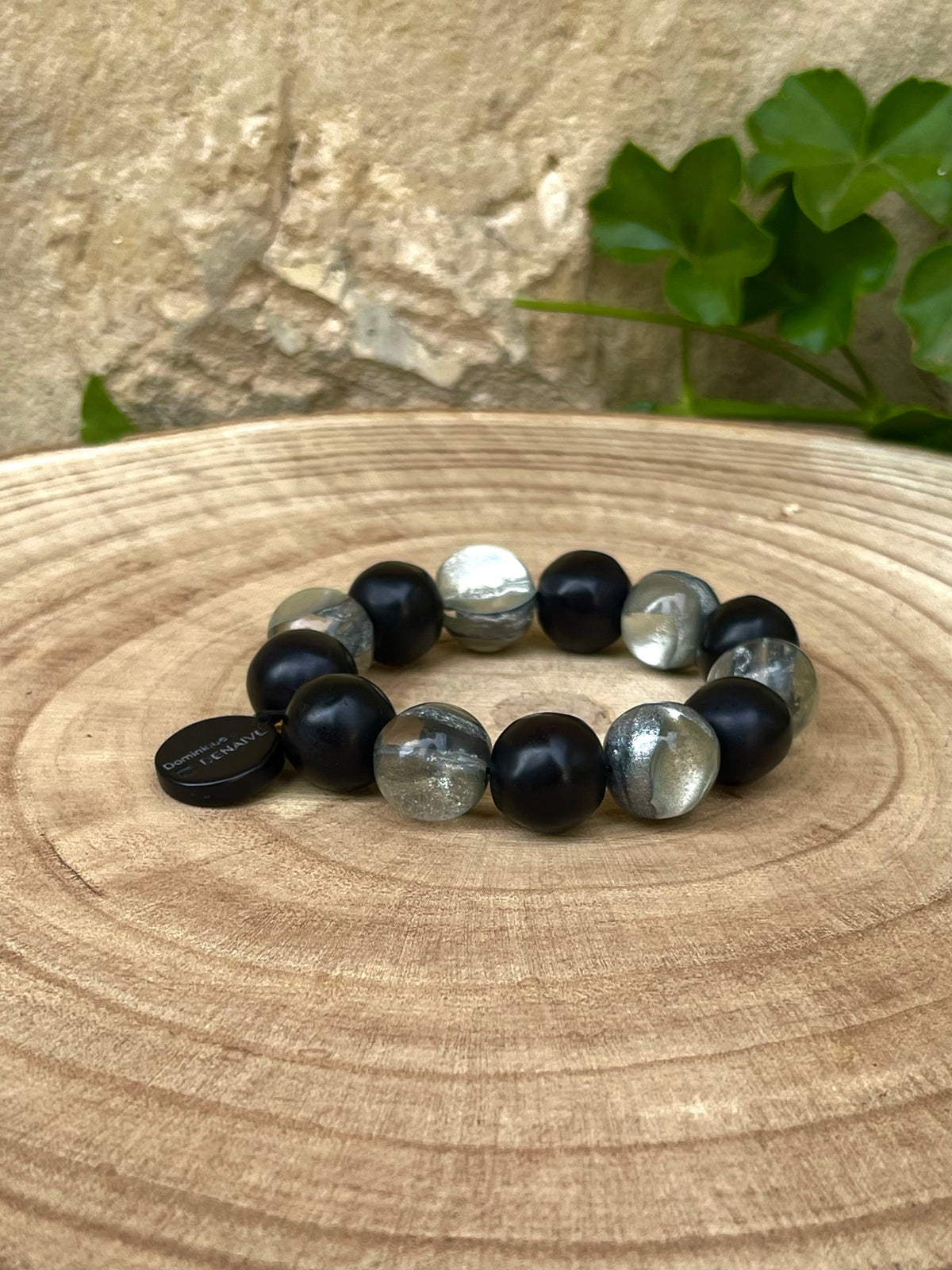 Bracelet MARA NOIR/ARGENT - Dominique Denaive