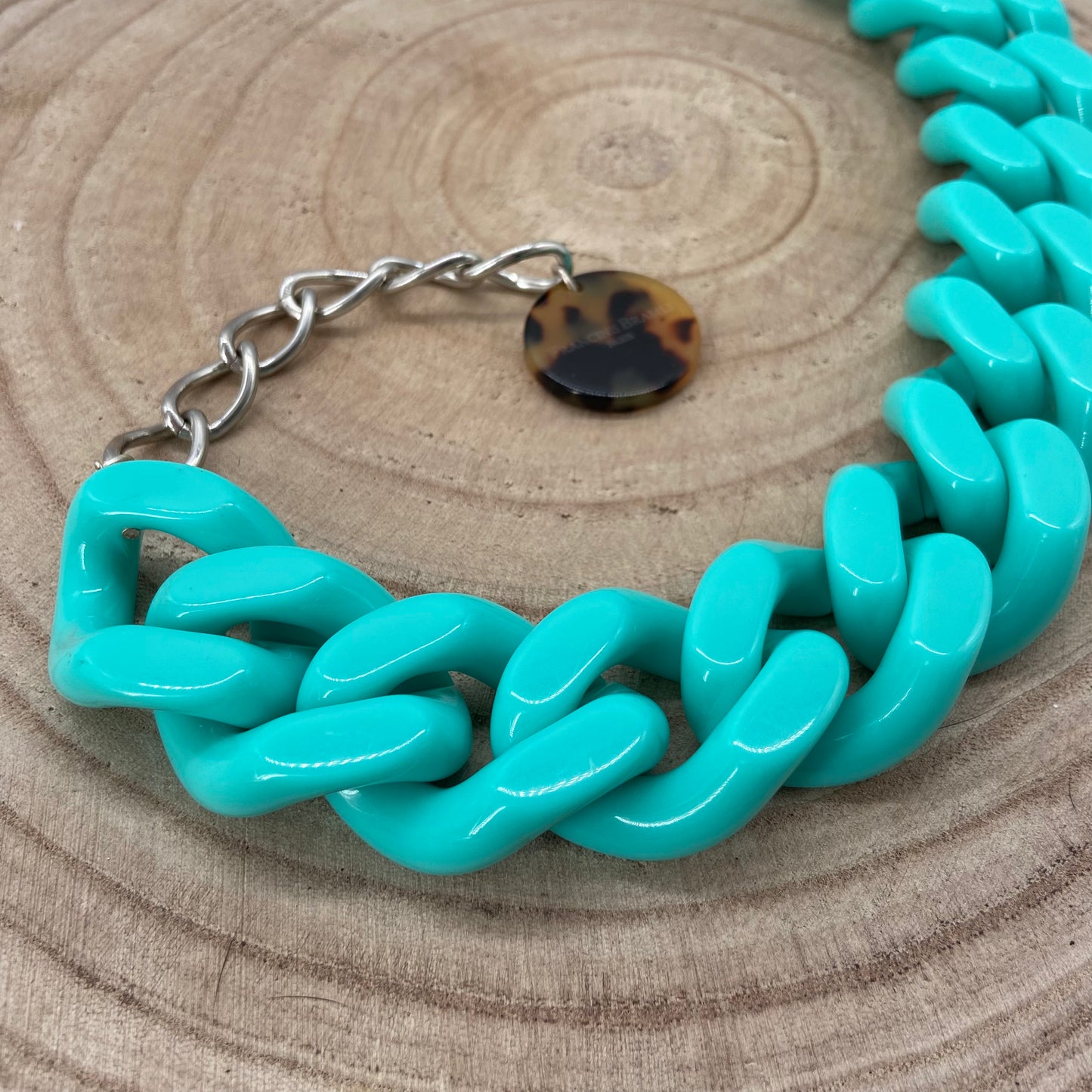 COLLIER MAILLONS Turquoise - Francine BRAMLI
