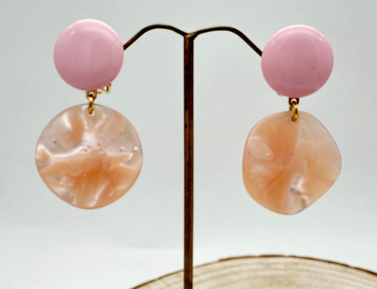 Boucles d'oreilles Vénus XS en résine végétale; Francine BRAMLI
