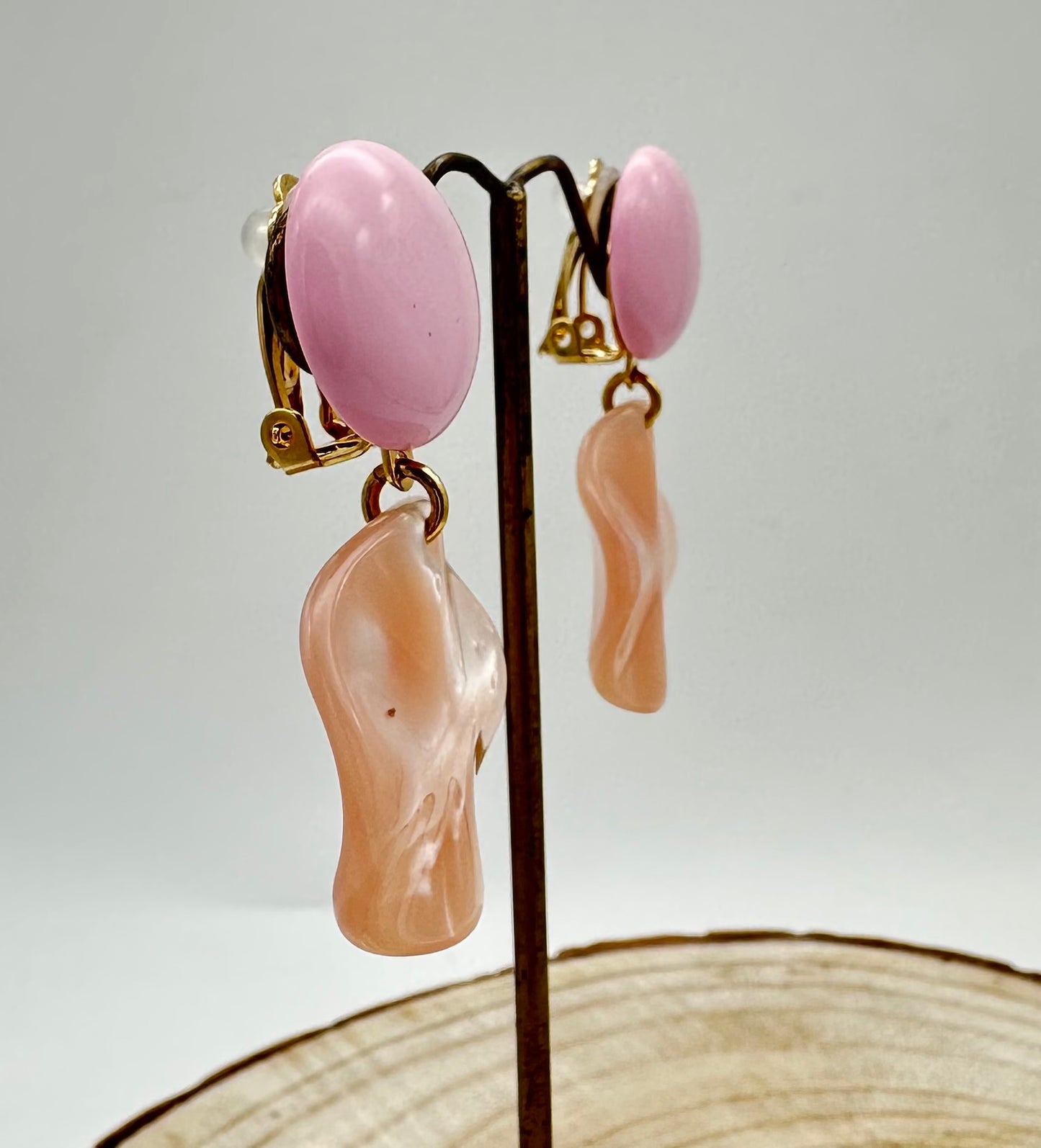 Boucles d'oreilles Vénus XS en résine végétale; Francine BRAMLI
