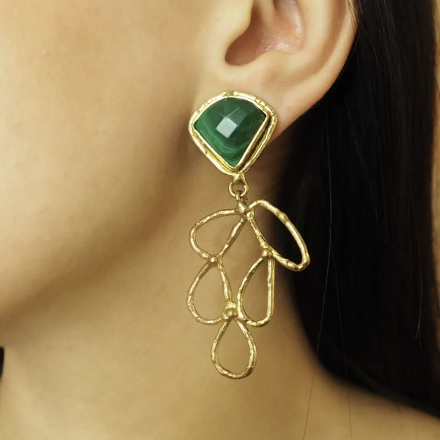 ANNA - Boucles d'oreilles en laiton
