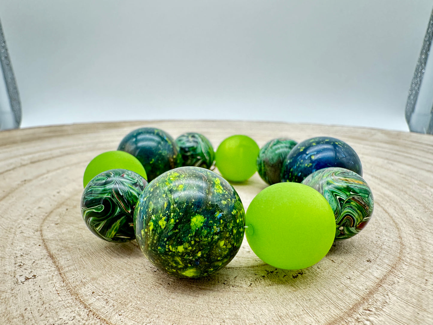 BRACELET ÉLASTIQUE PERLES FANTAISIE - Francine BRAMLI