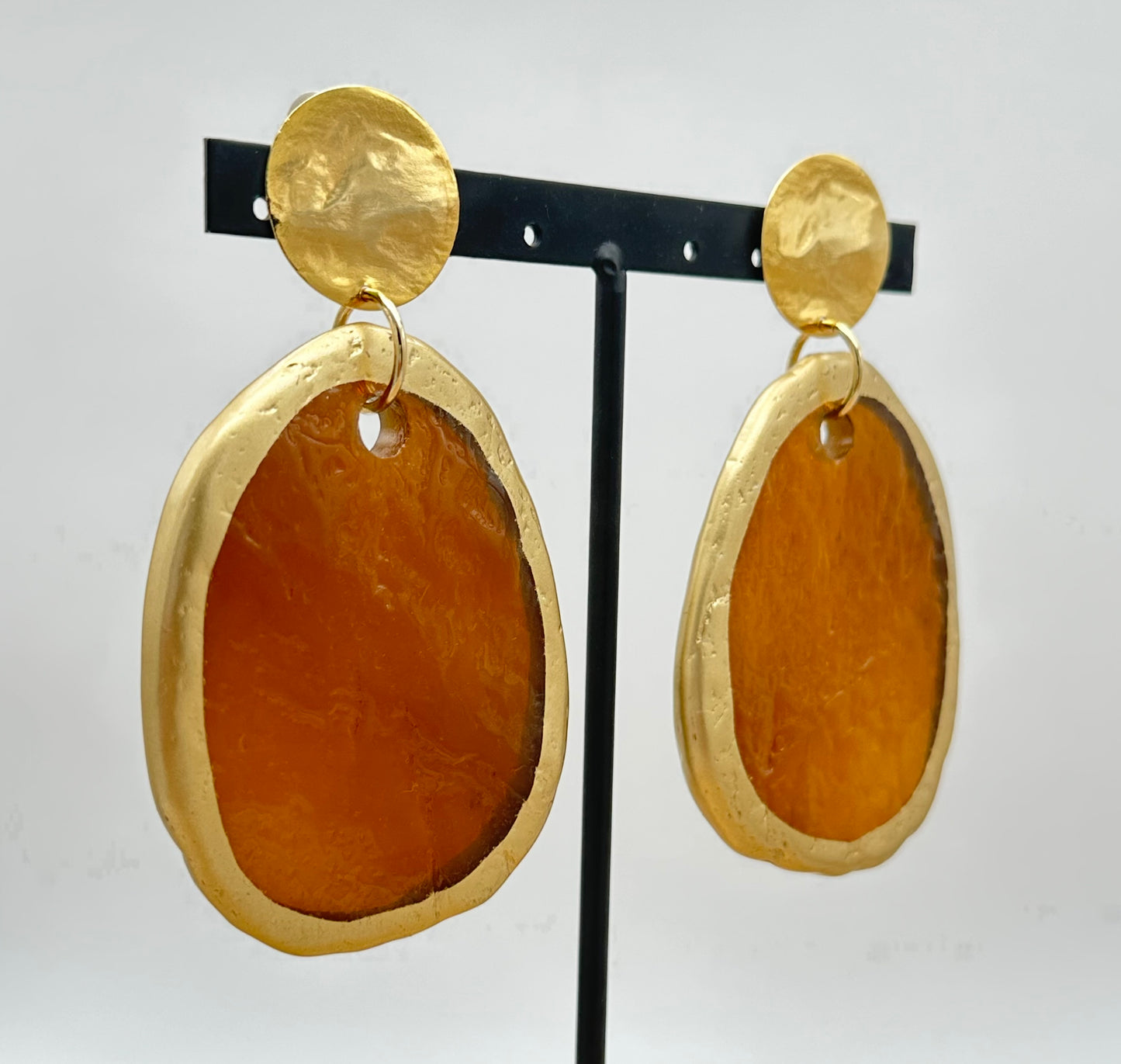BOUCLES D'OREILLES PLAQUES - Francine BRAMLI