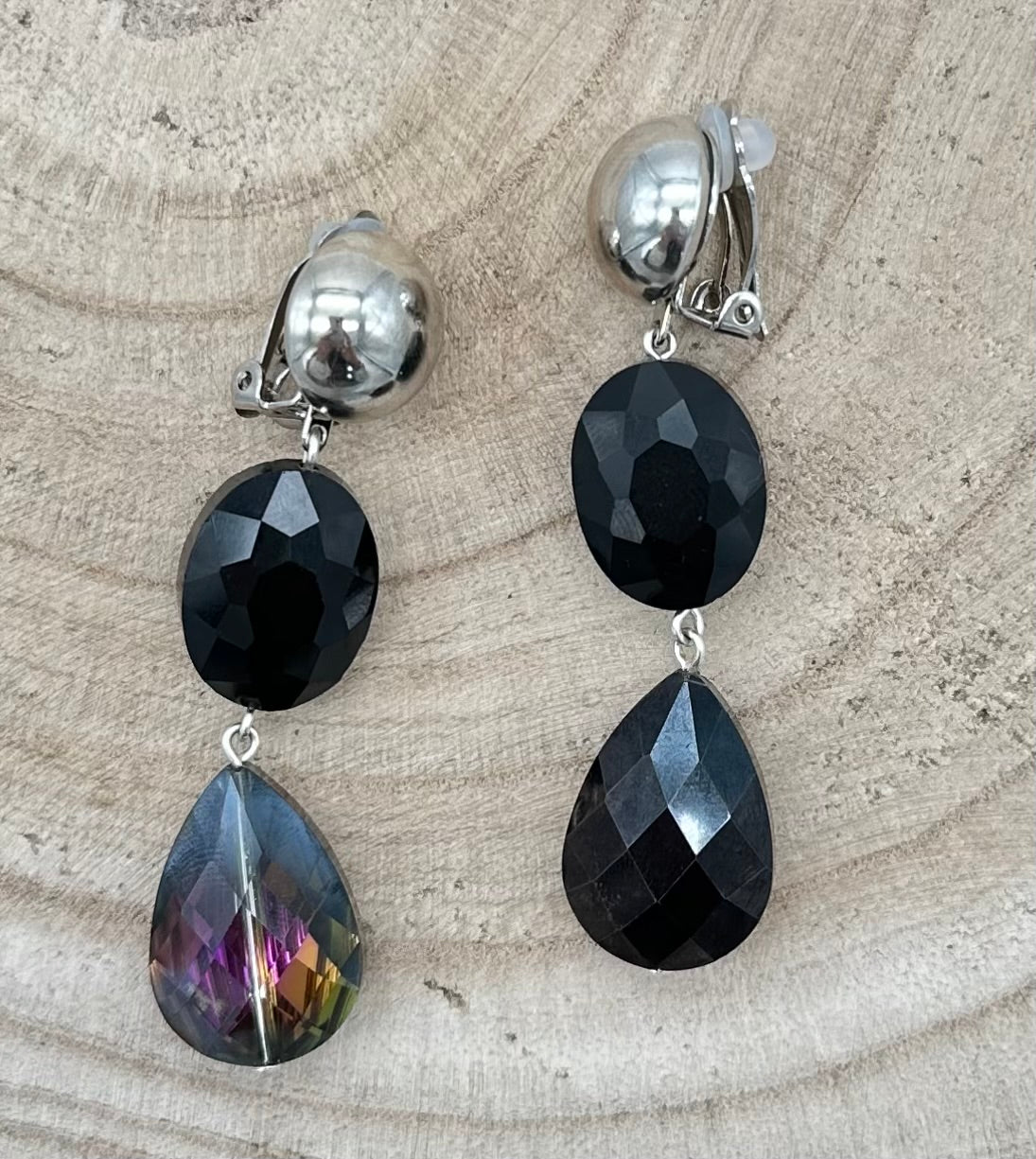 BOUCLES D'OREILLES ÉLÉMENTS SCINTILLANTS - Francine BRAMLI