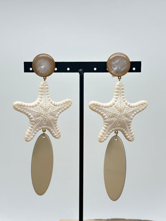 Boucles d’oreilles étoile de mer - Francine BRAMLI