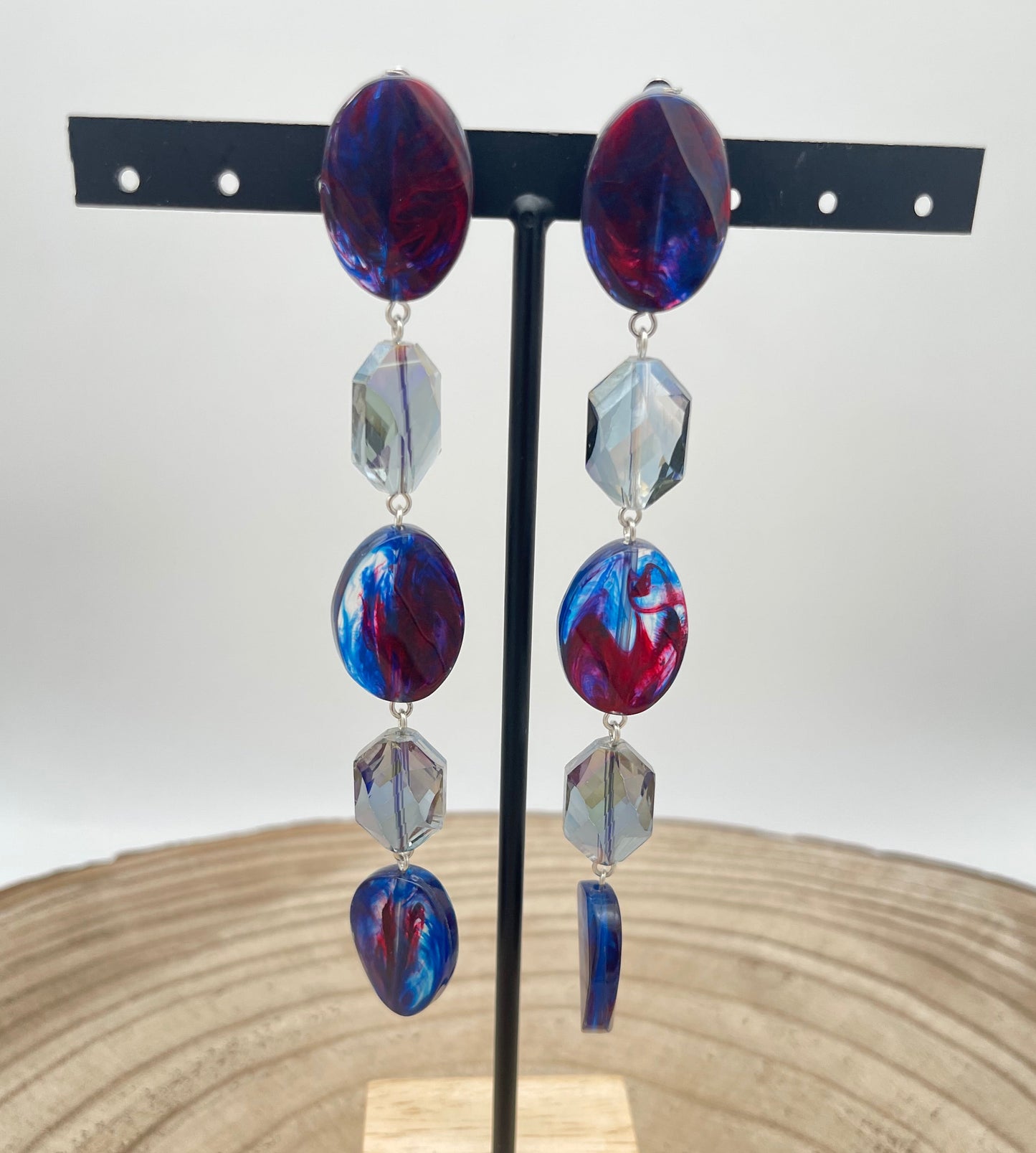BOUCLES D’OREILLES ÉLÉMENTS SCINTILLANTS - Francine BRAMLI